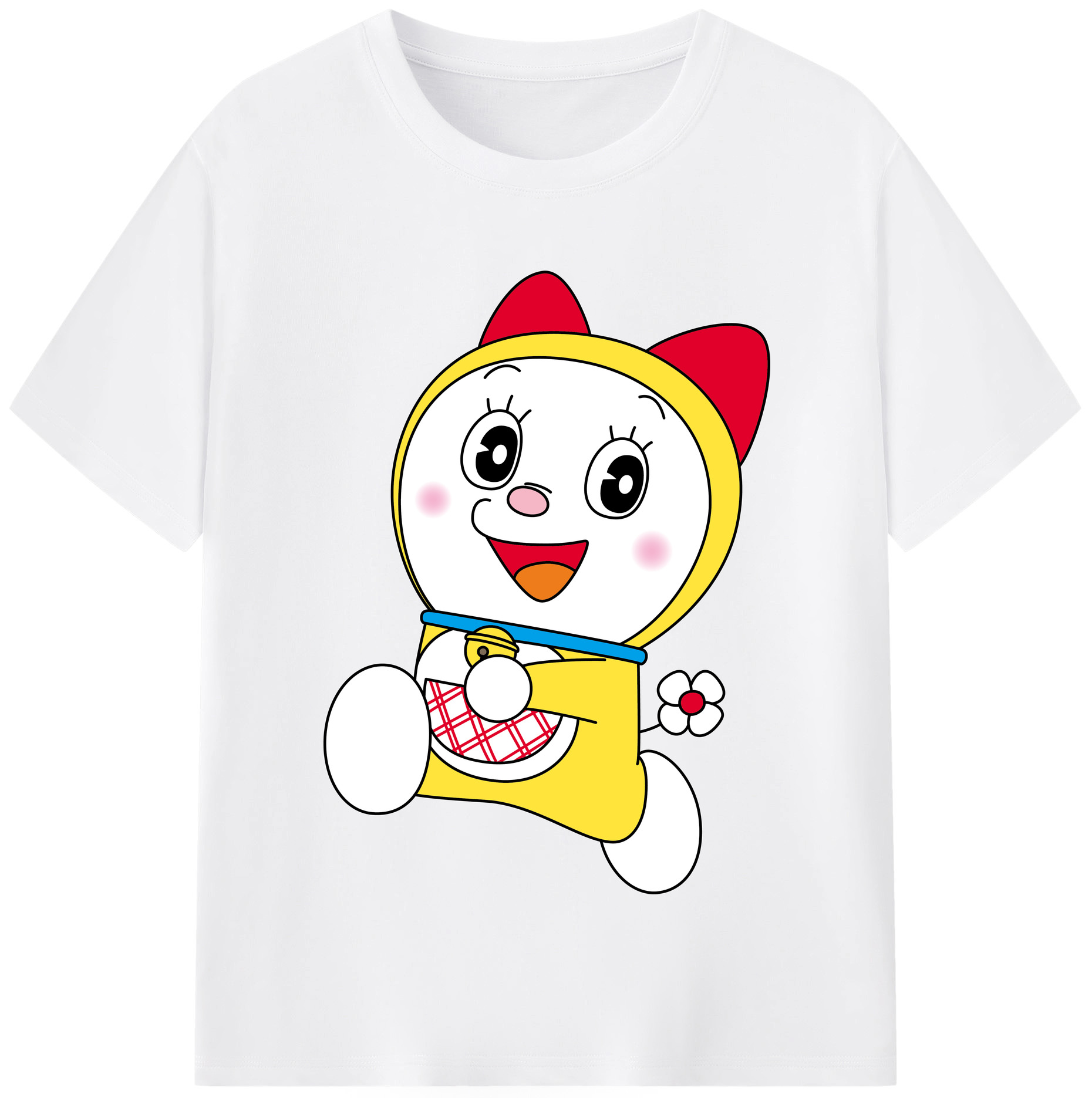 （画像用） ドラえもん ドラミ Doraemon Dorami 綿100％半袖Tシャツ（フロントプリント）