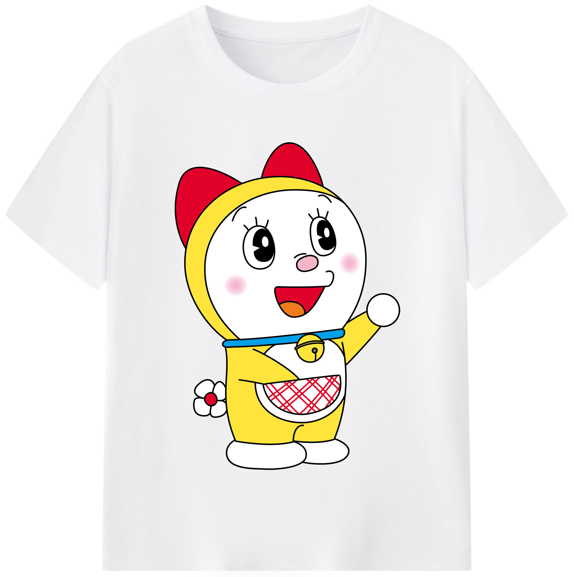 （画像用） ドラえもん ドラミ Doraemon Dorami 綿100％半袖Tシャツ（フロントプリント）