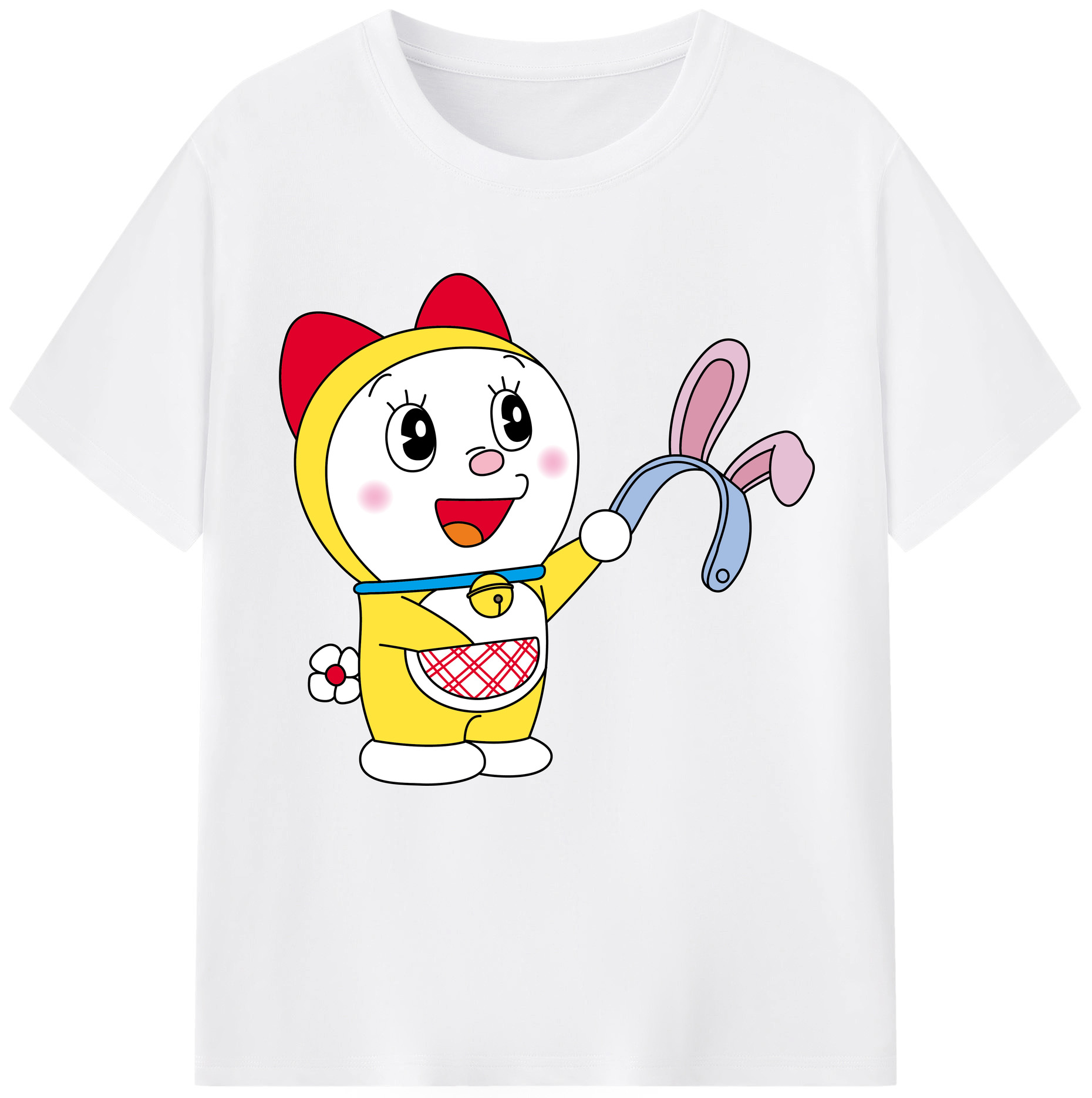 （画像用） ドラえもん ドラミ Doraemon Dorami 綿100％半袖Tシャツ（フロントプリント）