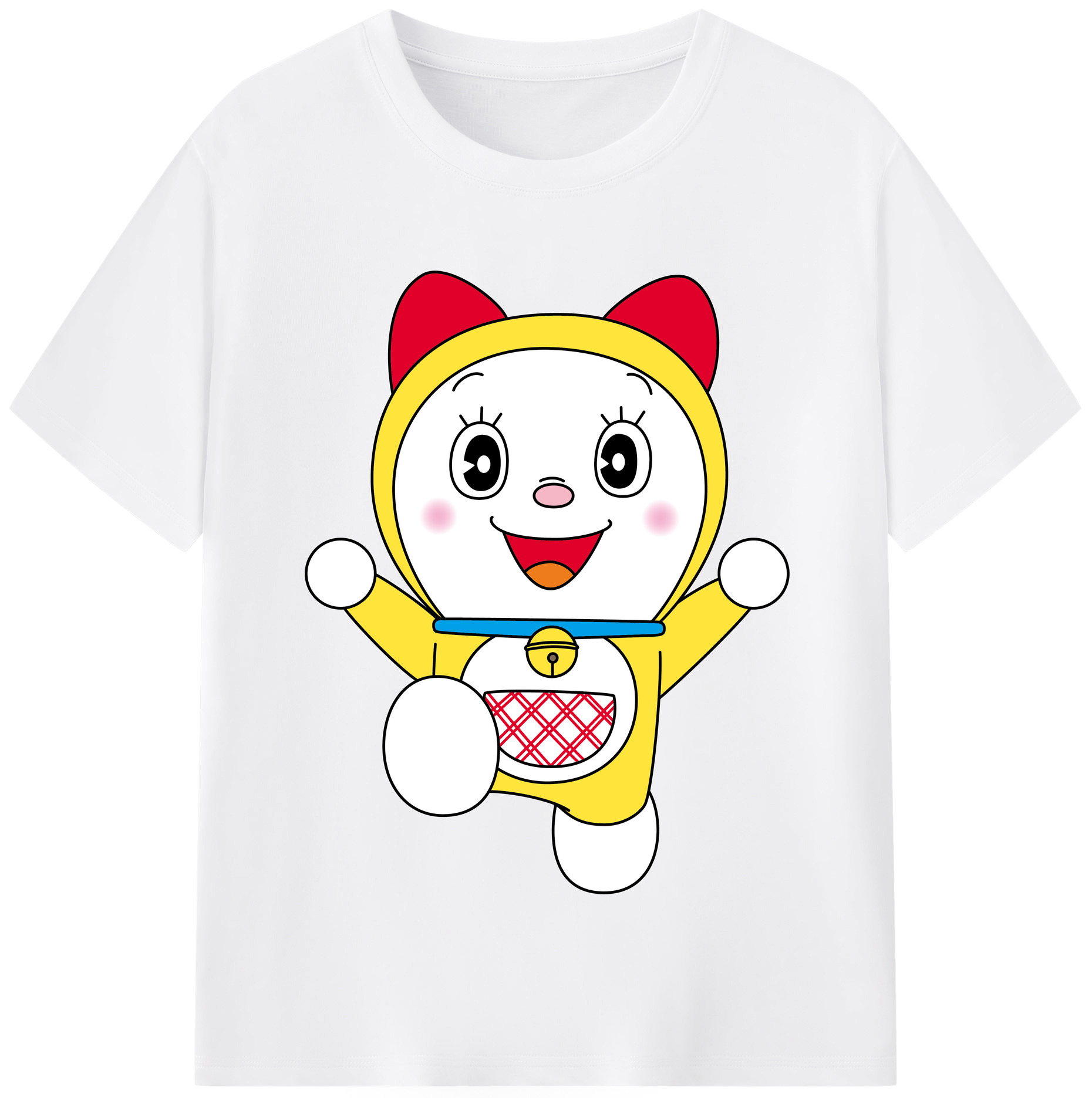 （画像用） ドラえもん ドラミ Doraemon Dorami 綿100％半袖Tシャツ（フロントプリント）