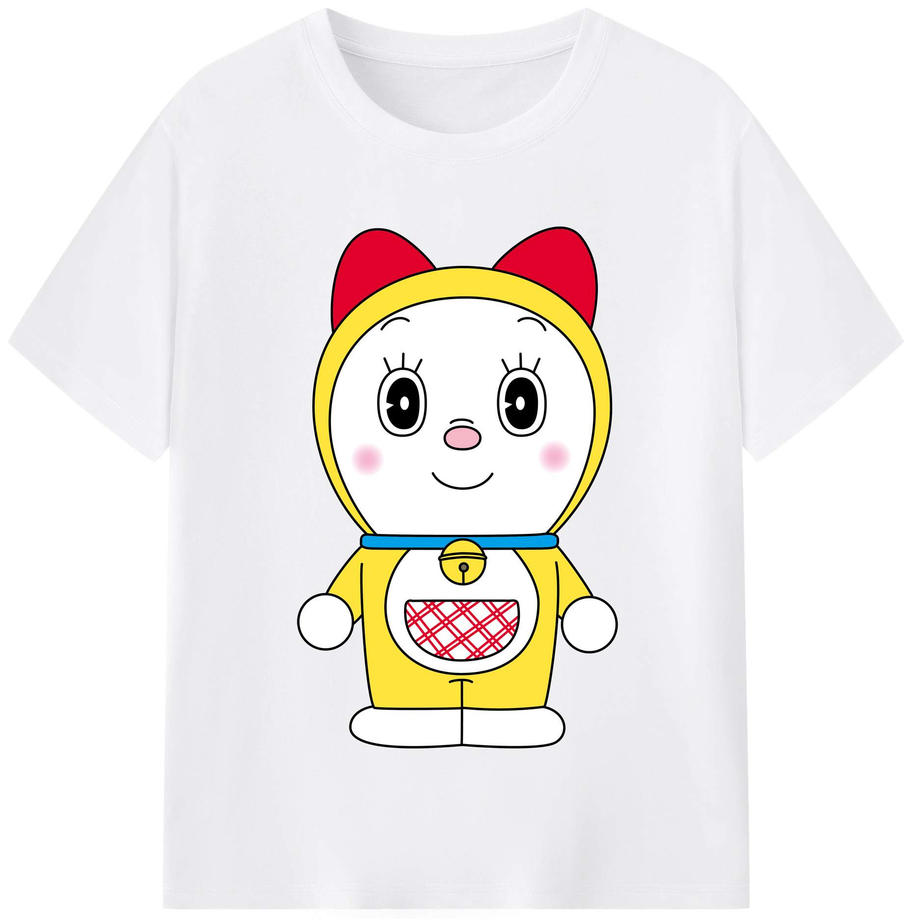 （画像用） ドラえもん ドラミ Doraemon Dorami 綿100％半袖Tシャツ（フロントプリント）