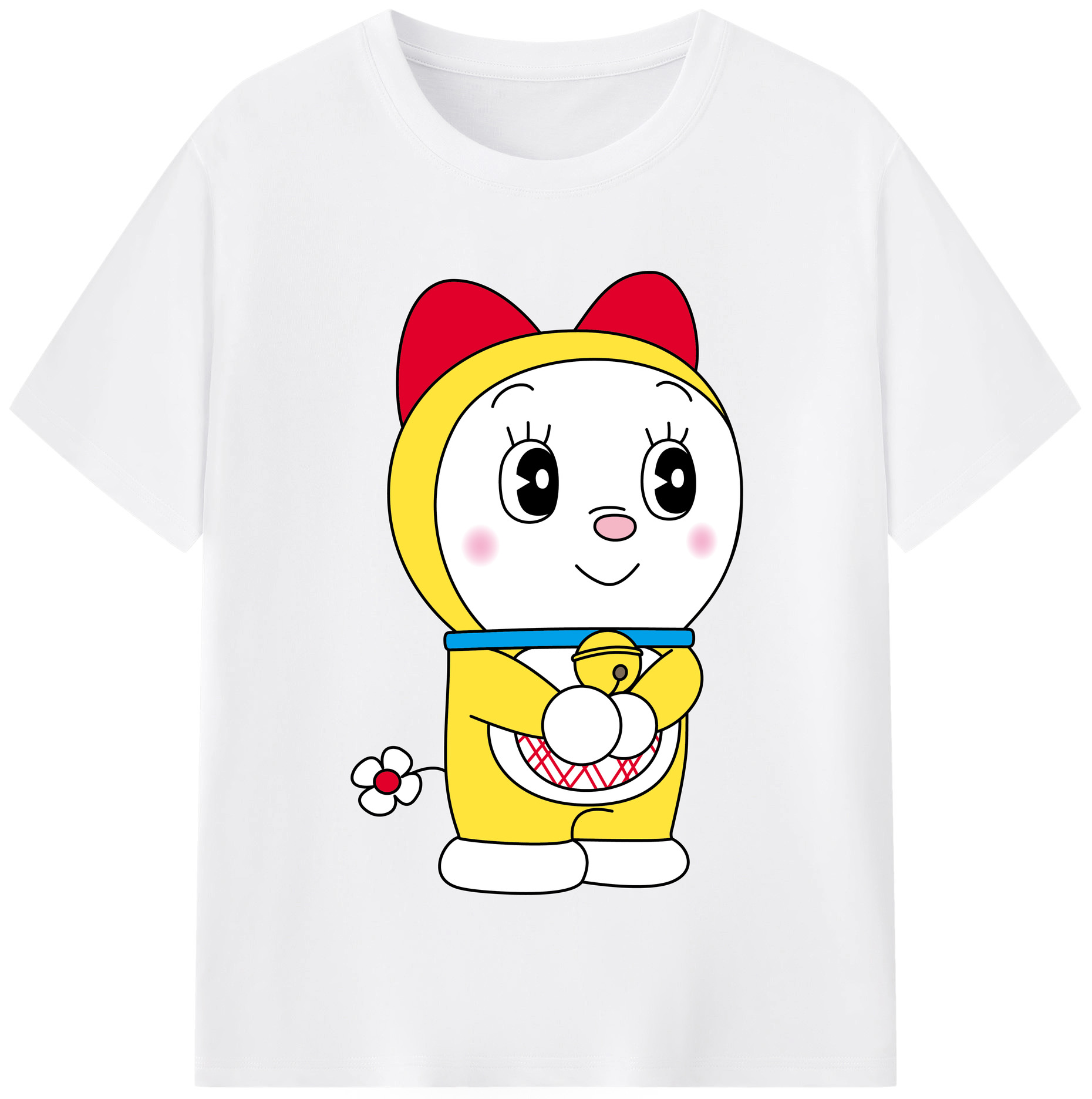 （画像用） ドラえもん ドラミ Doraemon Dorami 綿100％半袖Tシャツ（フロントプリント）