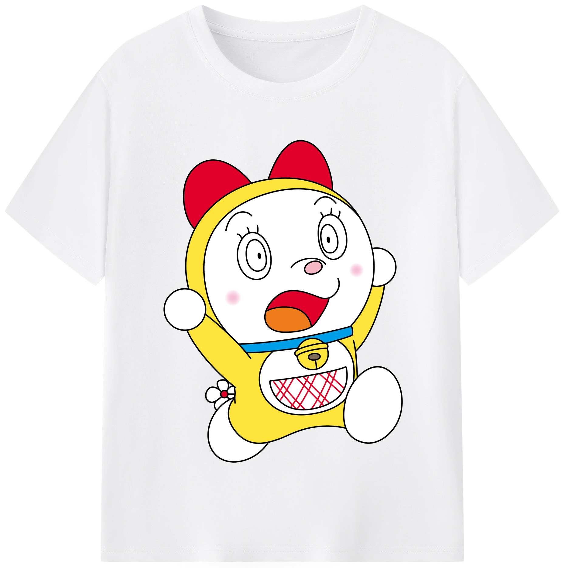 （画像用） ドラえもん ドラミ Doraemon Dorami 綿100％半袖Tシャツ（フロントプリント）