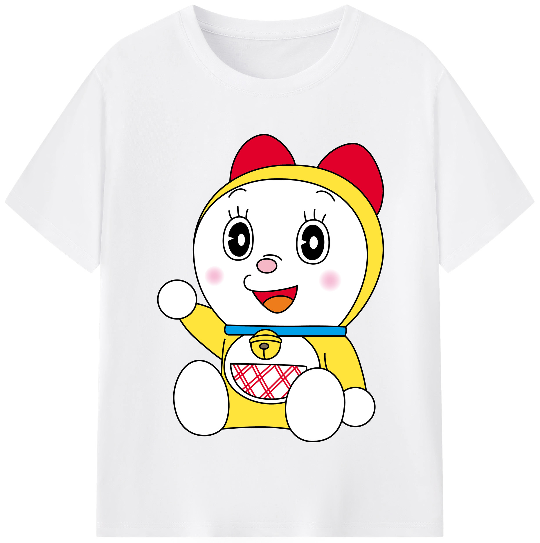 （画像用） ドラえもん ドラミ Doraemon Dorami 綿100％半袖Tシャツ（フロントプリント）