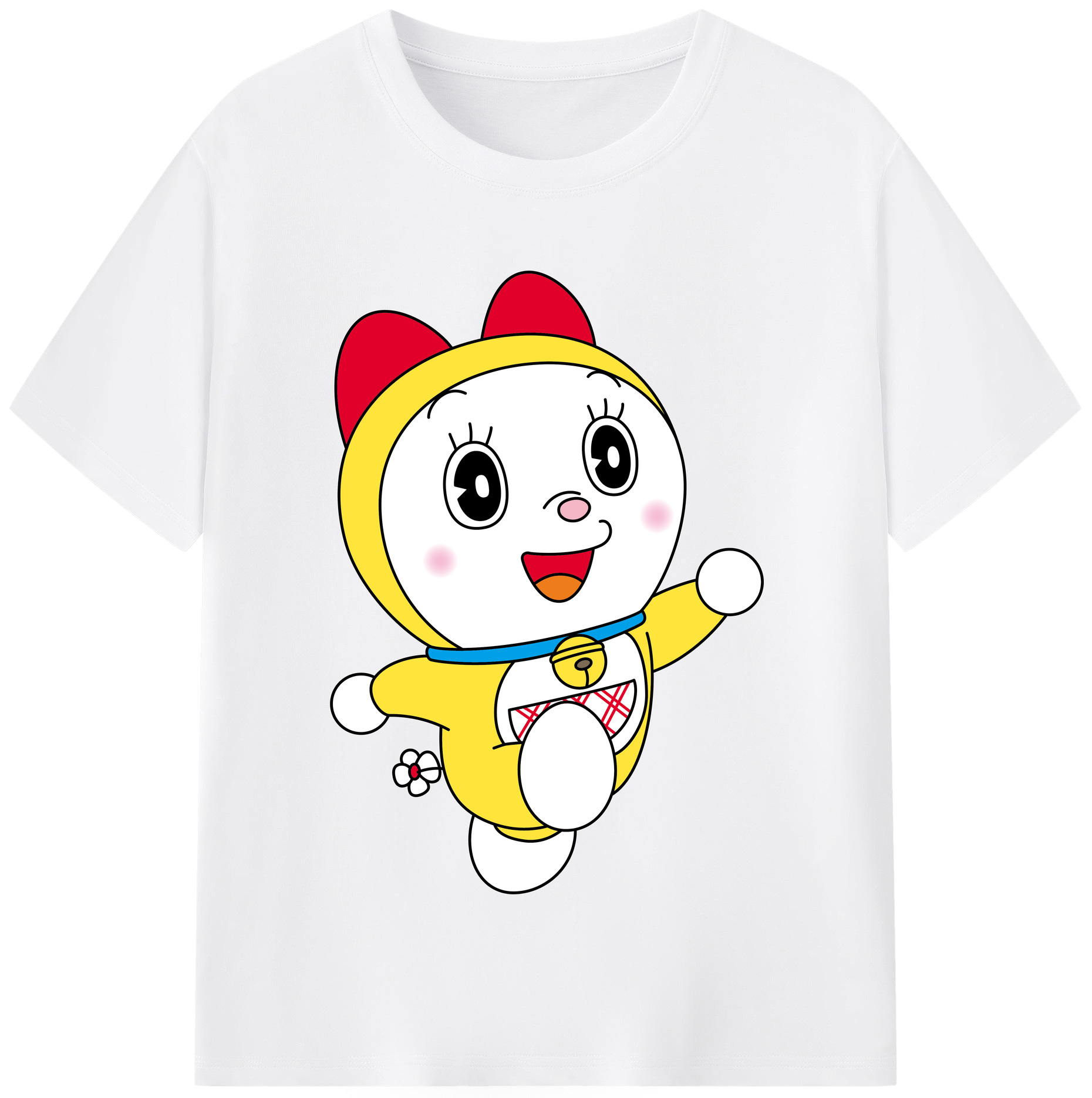 （画像用） ドラえもん ドラミ Doraemon Dorami 綿100％半袖Tシャツ（フロントプリント）