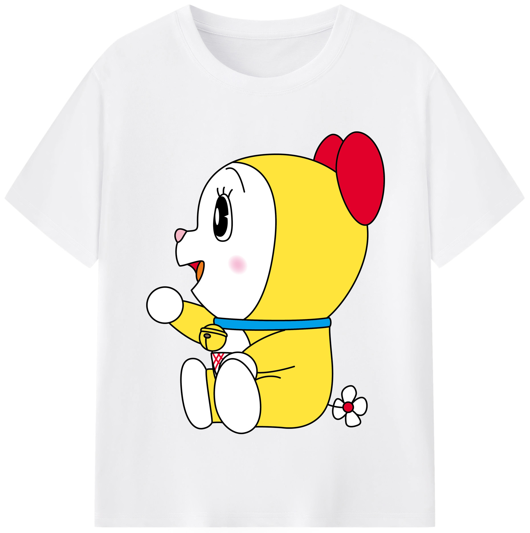 （画像用） ドラえもん ドラミ Doraemon Dorami 綿100％半袖Tシャツ（フロントプリント）