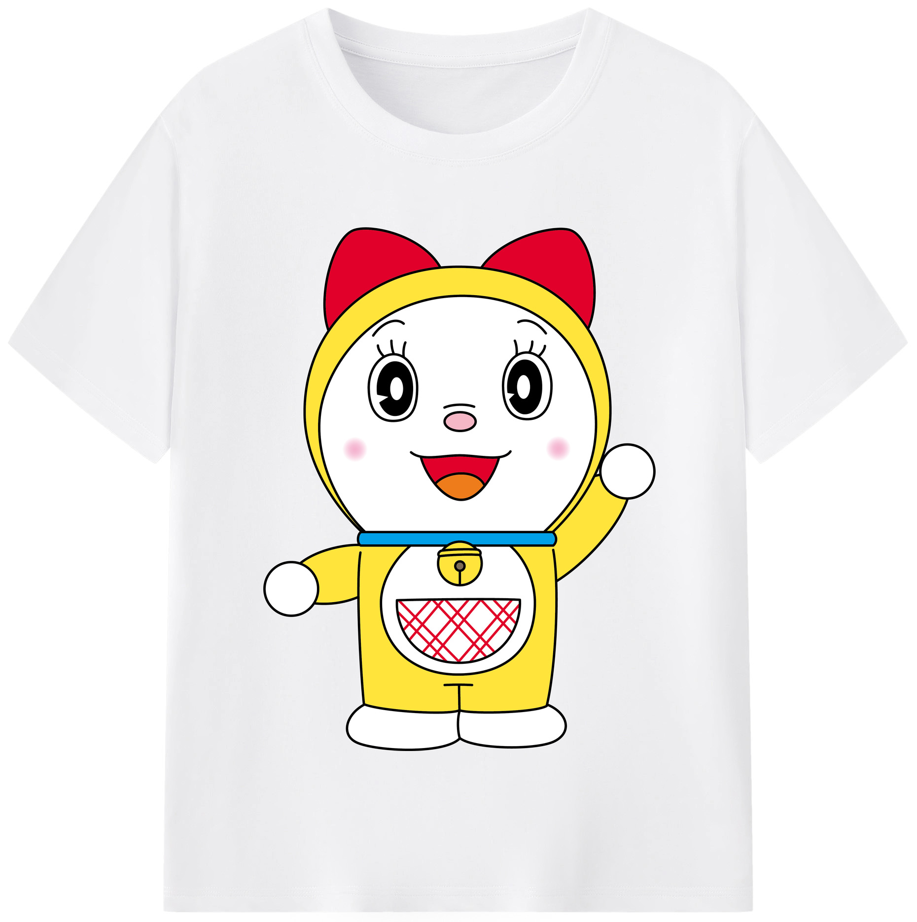 （画像用） ドラえもん ドラミ Doraemon Dorami 綿100％半袖Tシャツ（フロントプリント）