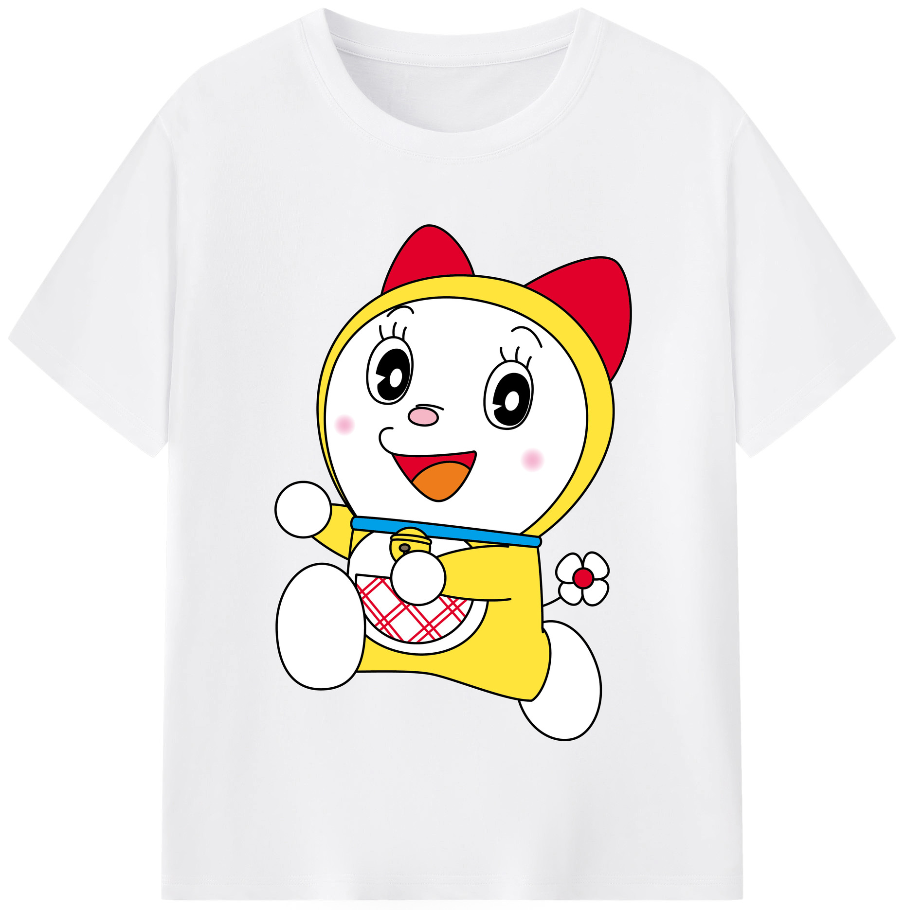 （画像用） ドラえもん ドラミ Doraemon Dorami 綿100％半袖Tシャツ（フロントプリント）