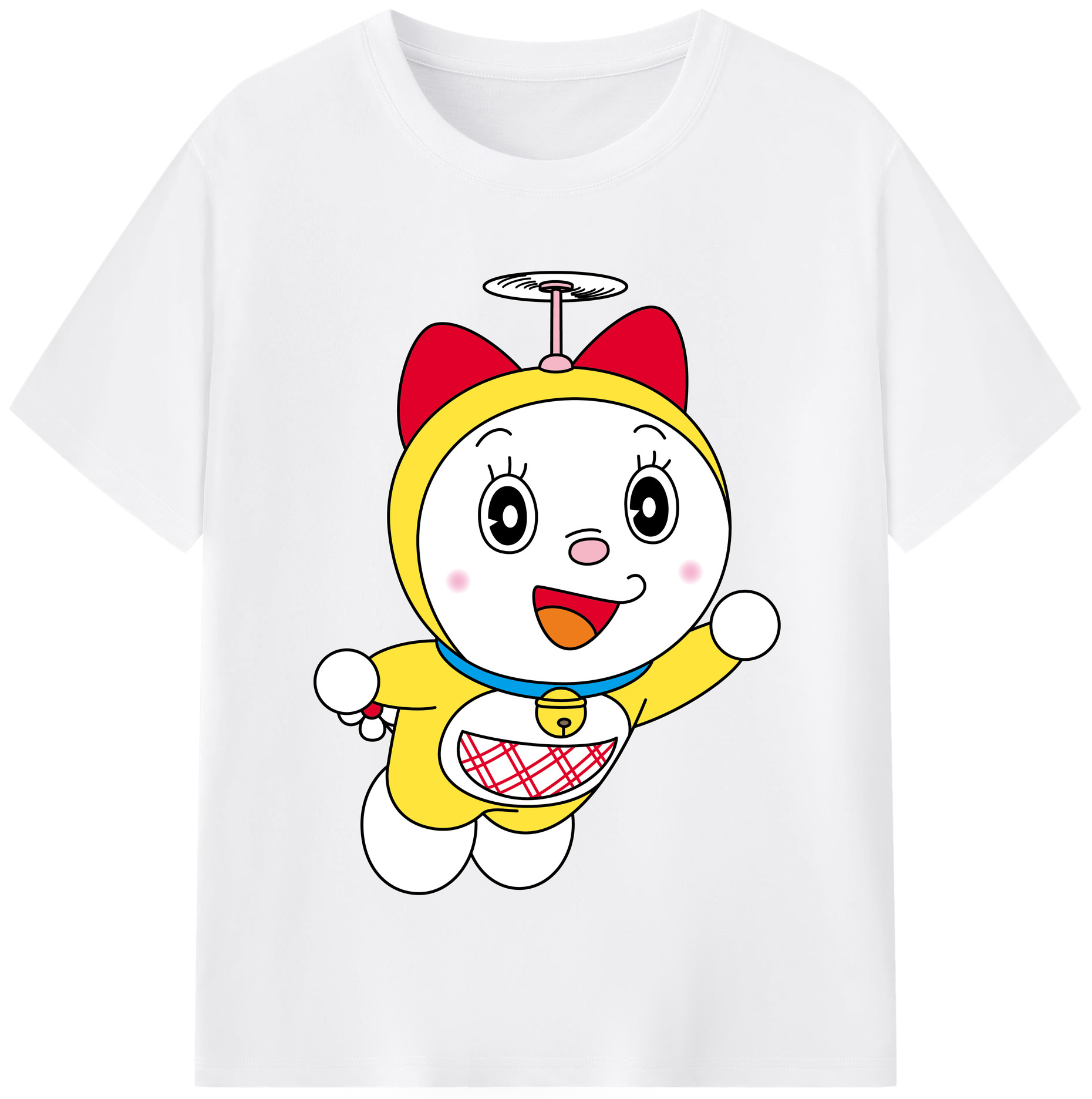 （画像用） ドラえもん ドラミ Doraemon Dorami 綿100％半袖Tシャツ（フロントプリント）