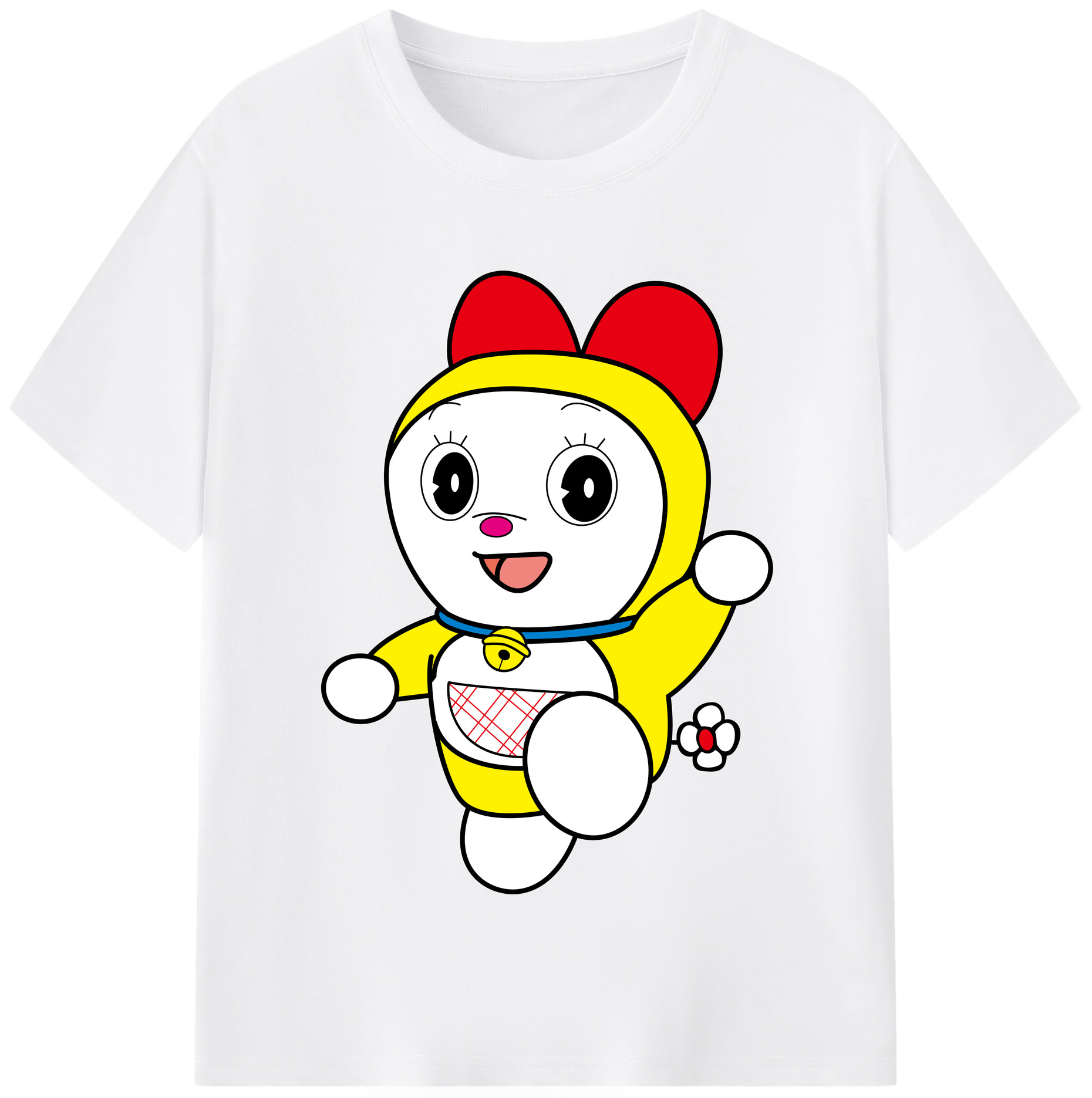 （画像用） ドラえもん ドラミ Doraemon Dorami 綿100％半袖Tシャツ（フロントプリント）