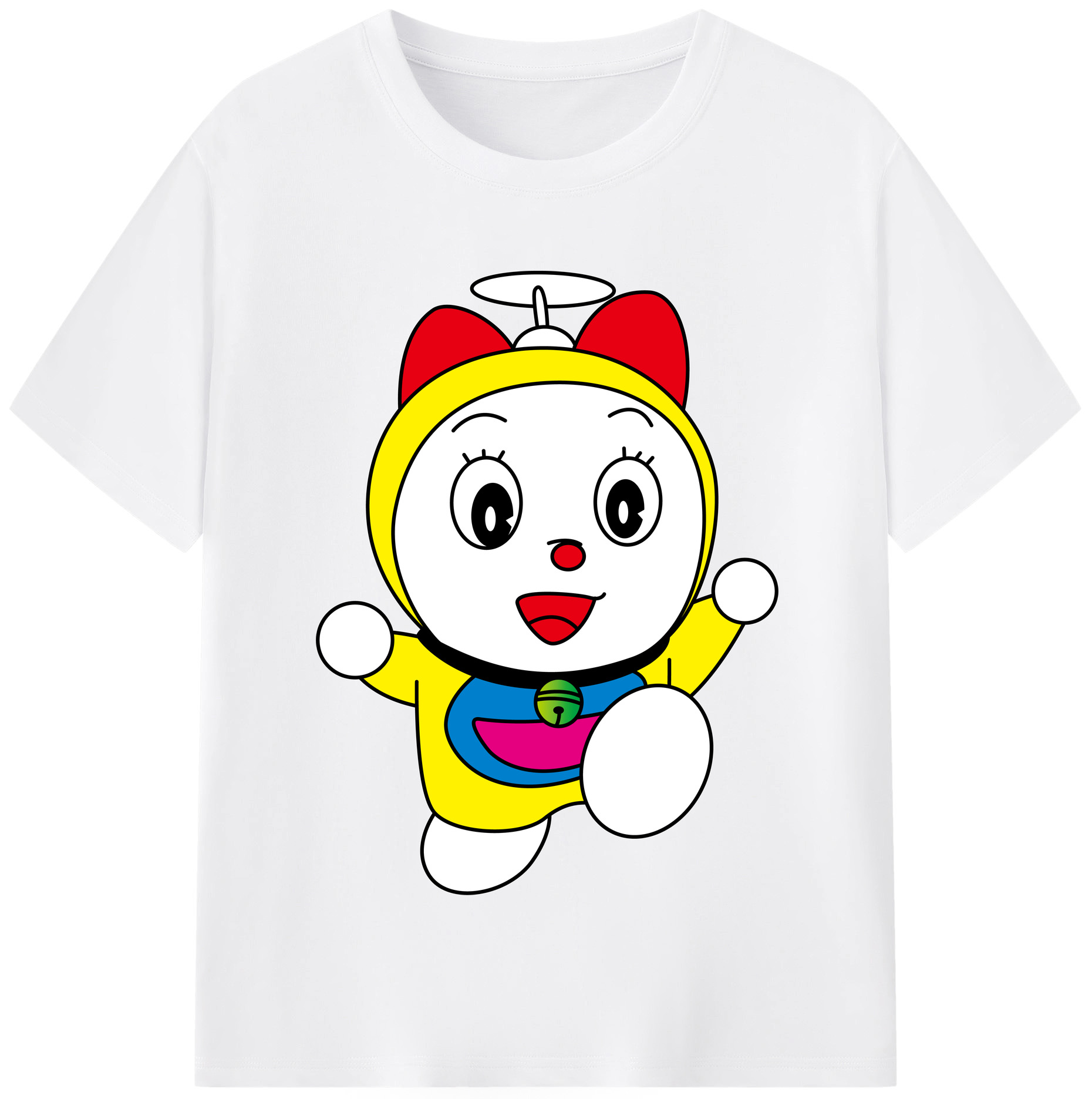 （画像用） ドラえもん ドラミ Doraemon Dorami 綿100％半袖Tシャツ（フロントプリント）