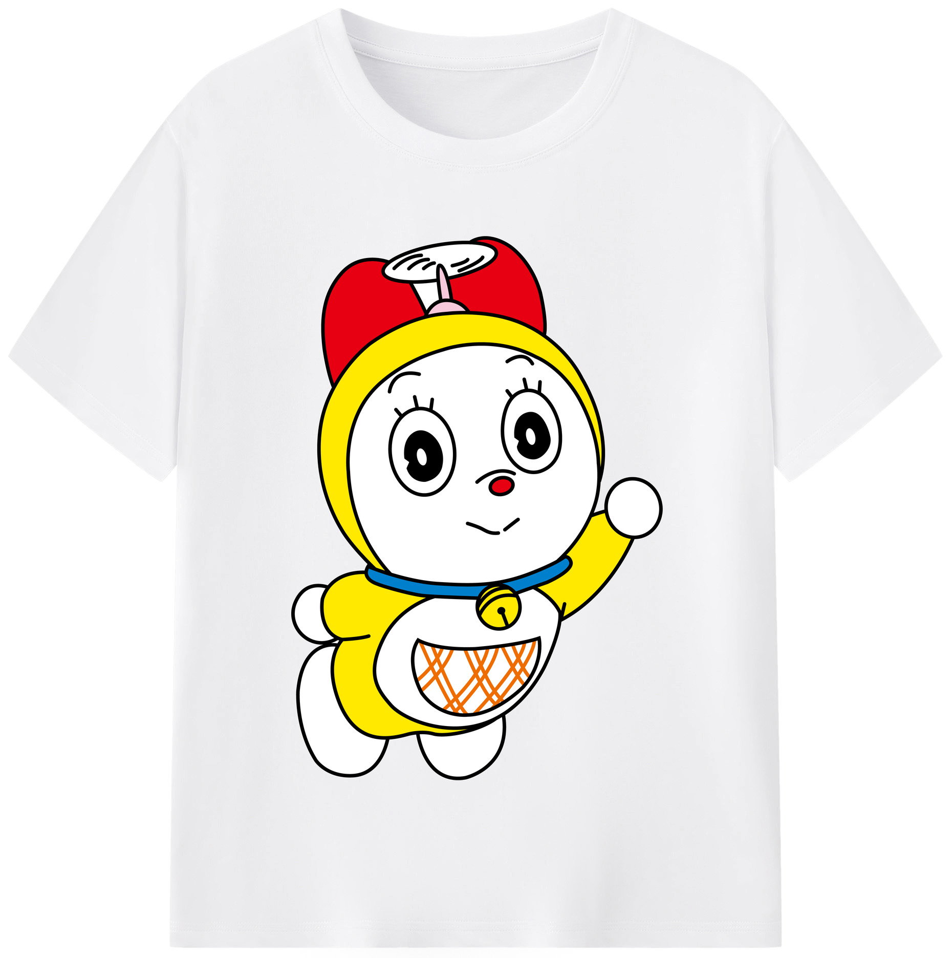 （画像用） ドラえもん ドラミ Doraemon Dorami 綿100％半袖Tシャツ（フロントプリント）