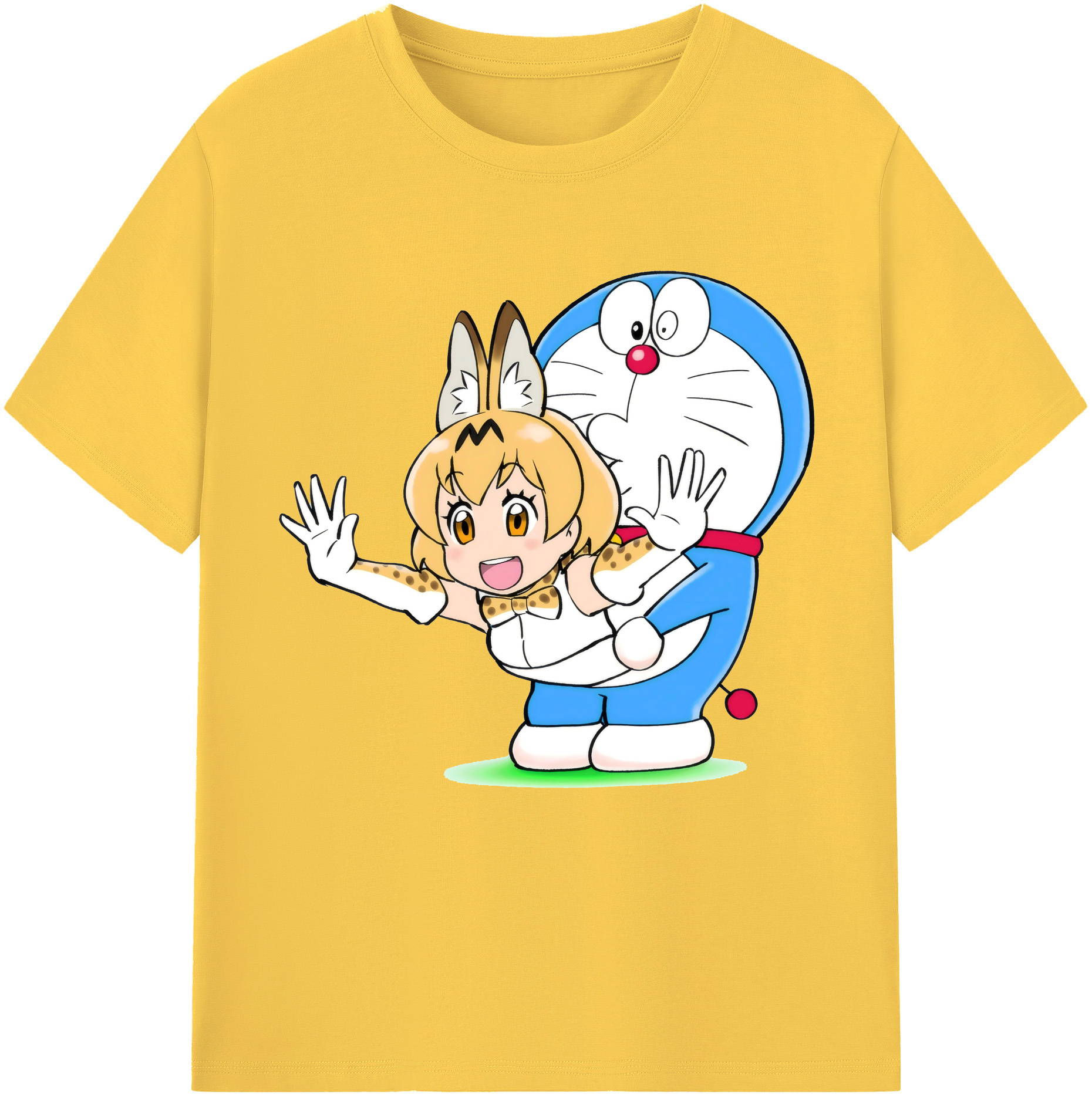 （画像用） ドラえもん Doraemon 綿100％半袖Tシャツ（フロントプリント）