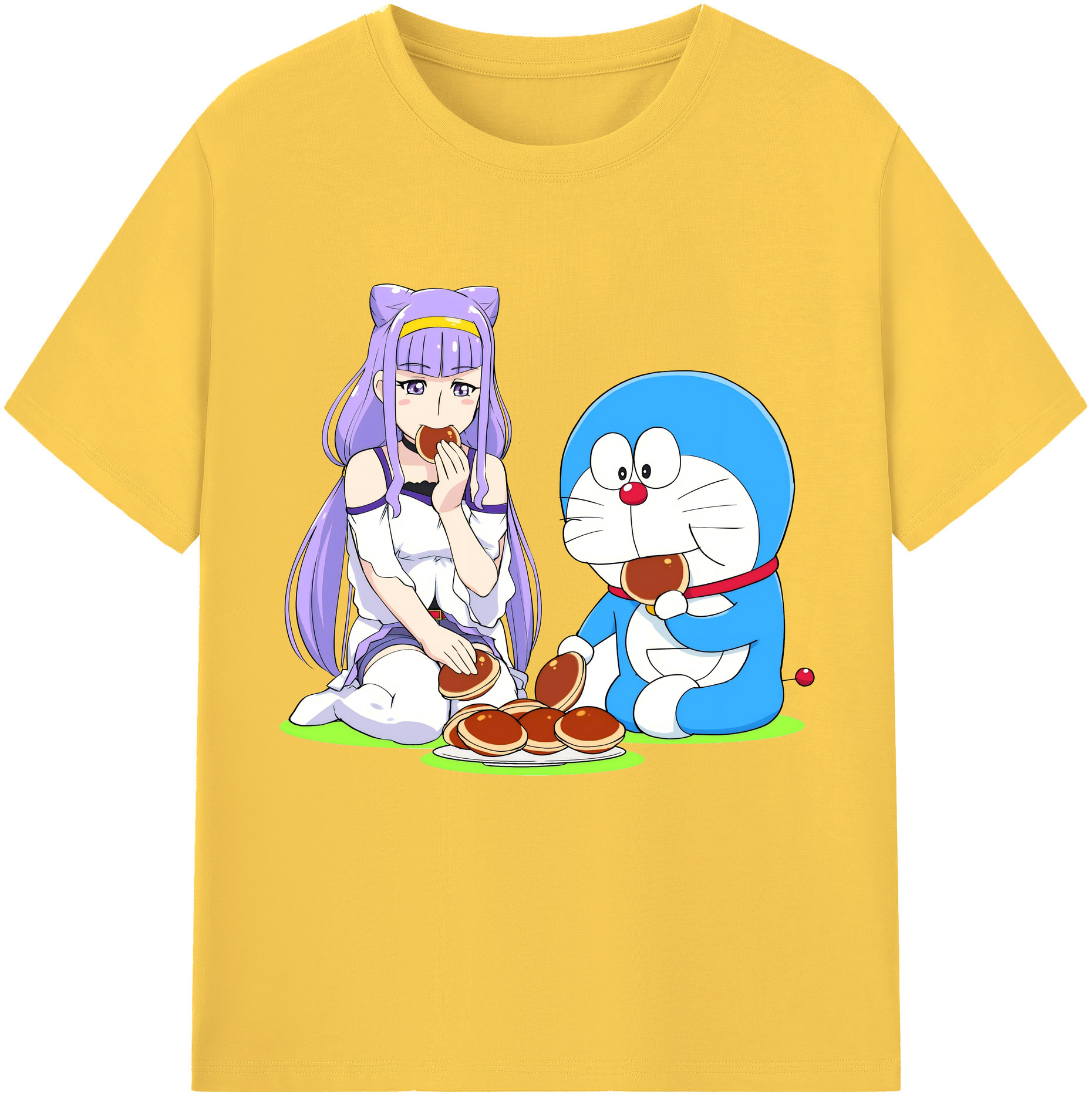（画像用） ドラえもん Doraemon 綿100％半袖Tシャツ（フロントプリント）