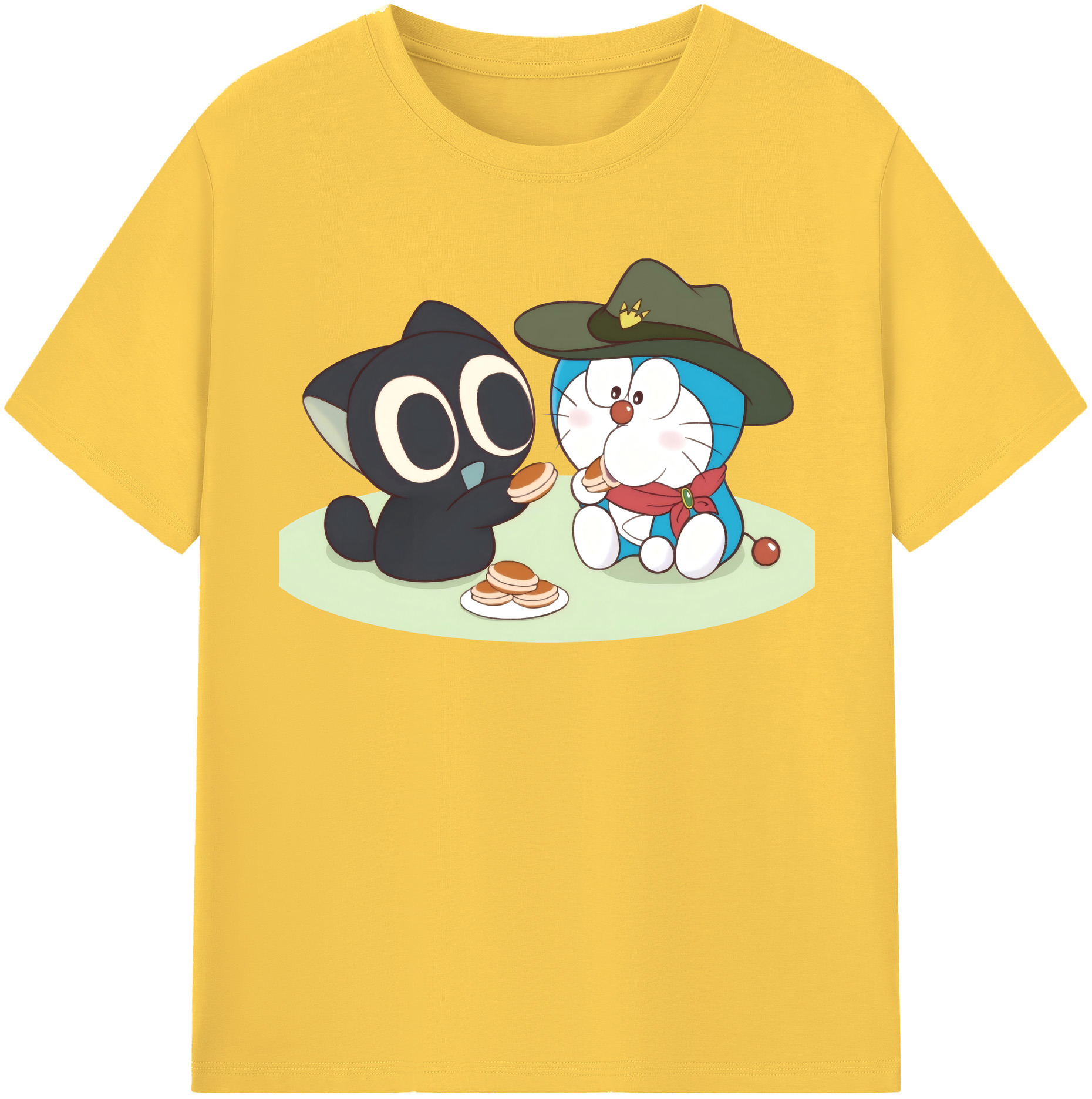 （画像用） ドラえもん Doraemon 綿100％半袖Tシャツ（フロントプリント）
