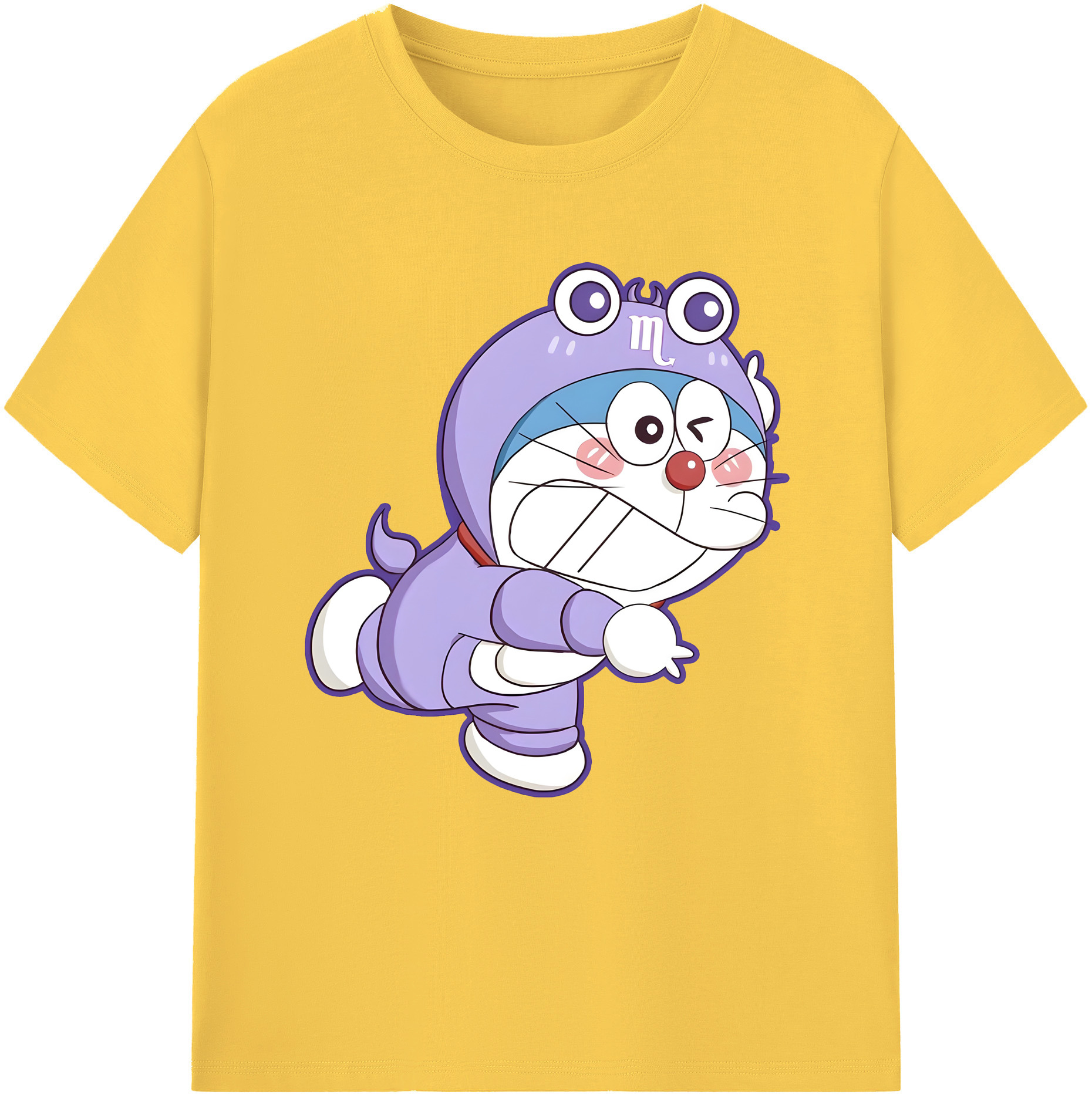 （画像用） ドラえもん Doraemon 綿100％半袖Tシャツ（フロントプリント）