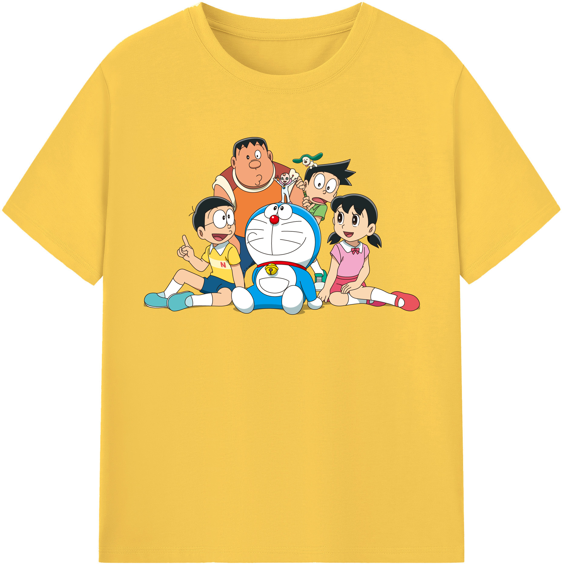（画像用） ドラえもん Doraemon 綿100％半袖Tシャツ（フロントプリント）