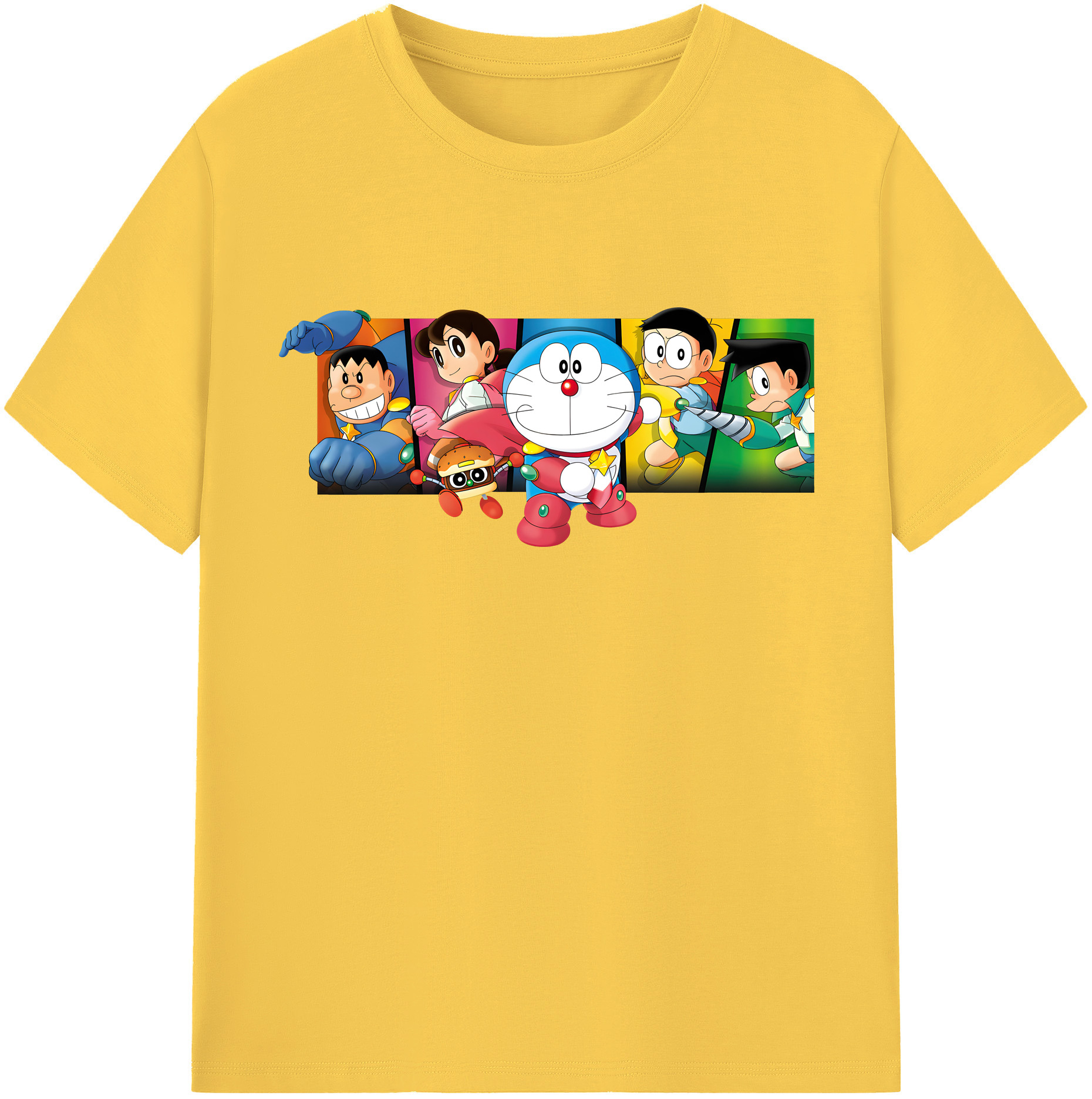 （画像用） ドラえもん Doraemon 綿100％半袖Tシャツ（フロントプリント）