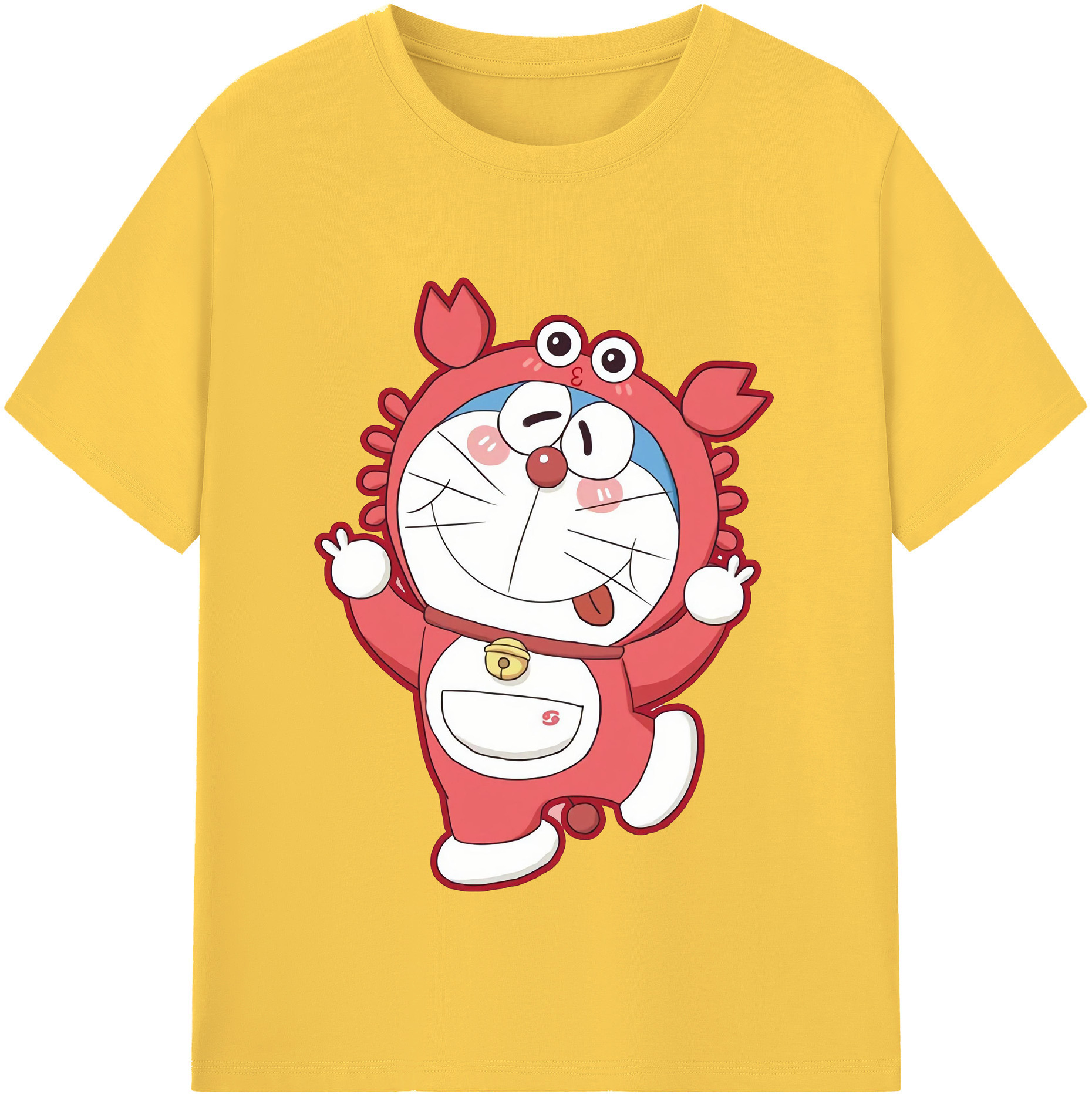 （画像用） ドラえもん Doraemon 綿100％半袖Tシャツ（フロントプリント）