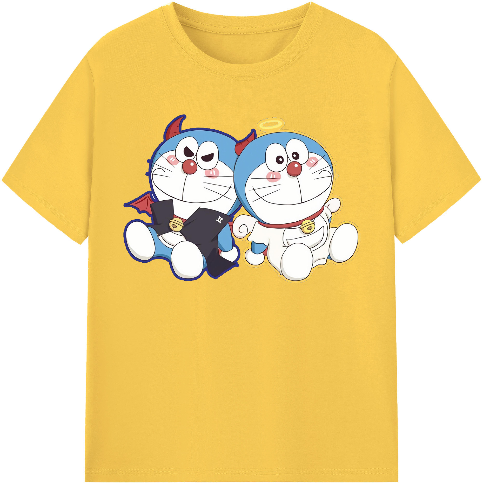 （画像用） ドラえもん Doraemon 綿100％半袖Tシャツ（フロントプリント）