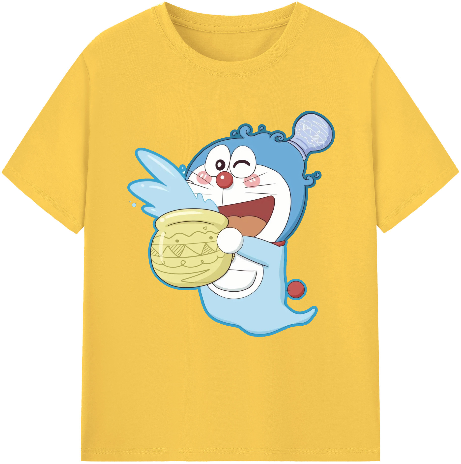 （画像用） ドラえもん Doraemon 綿100％半袖Tシャツ（フロントプリント）