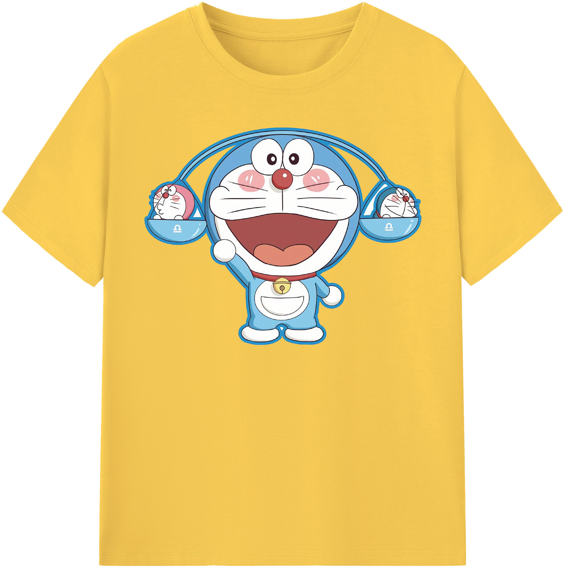 （画像用） ドラえもん Doraemon 綿100％半袖Tシャツ（フロントプリント）