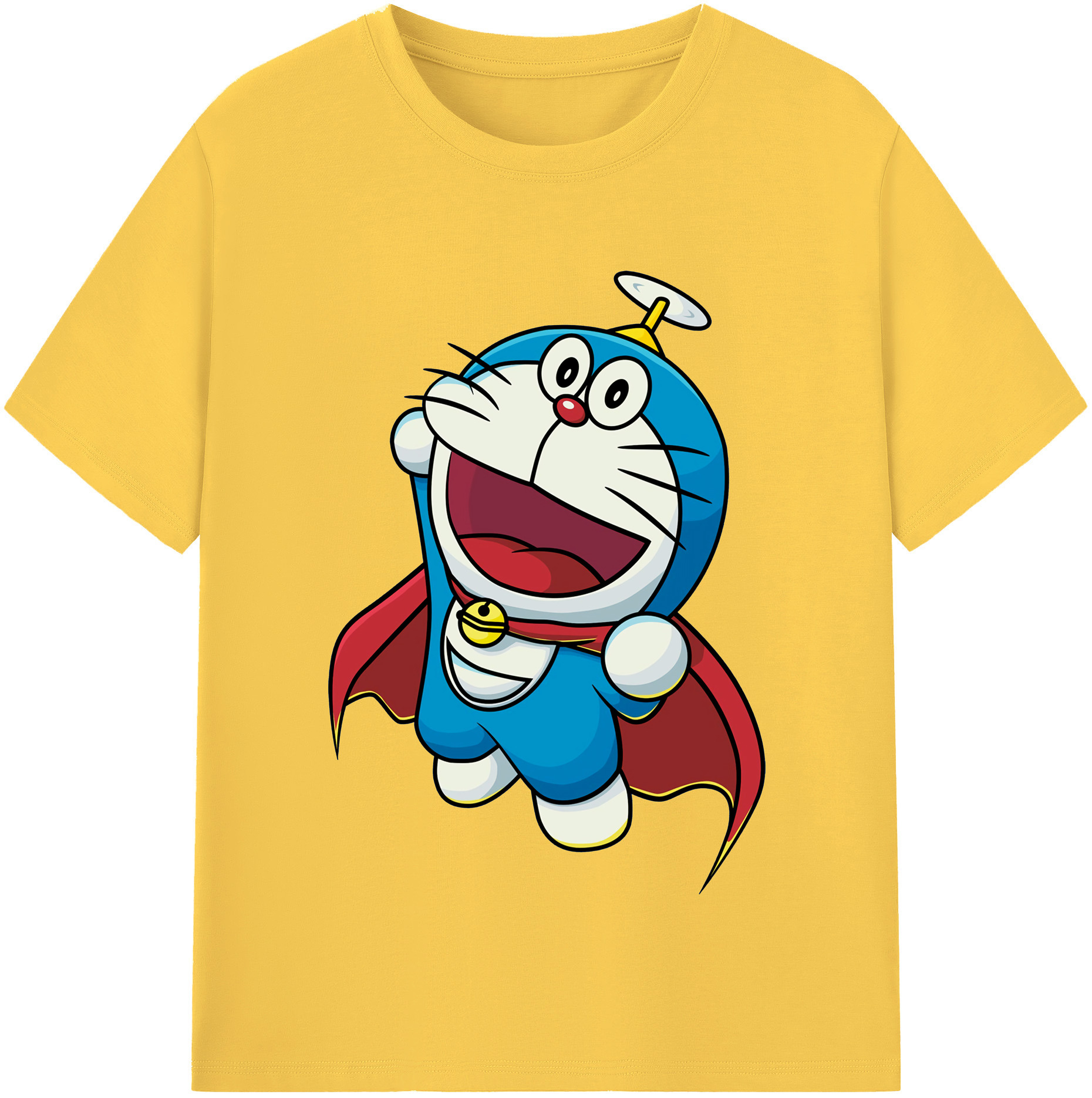 （画像用） ドラえもん Doraemon 綿100％半袖Tシャツ（フロントプリント）