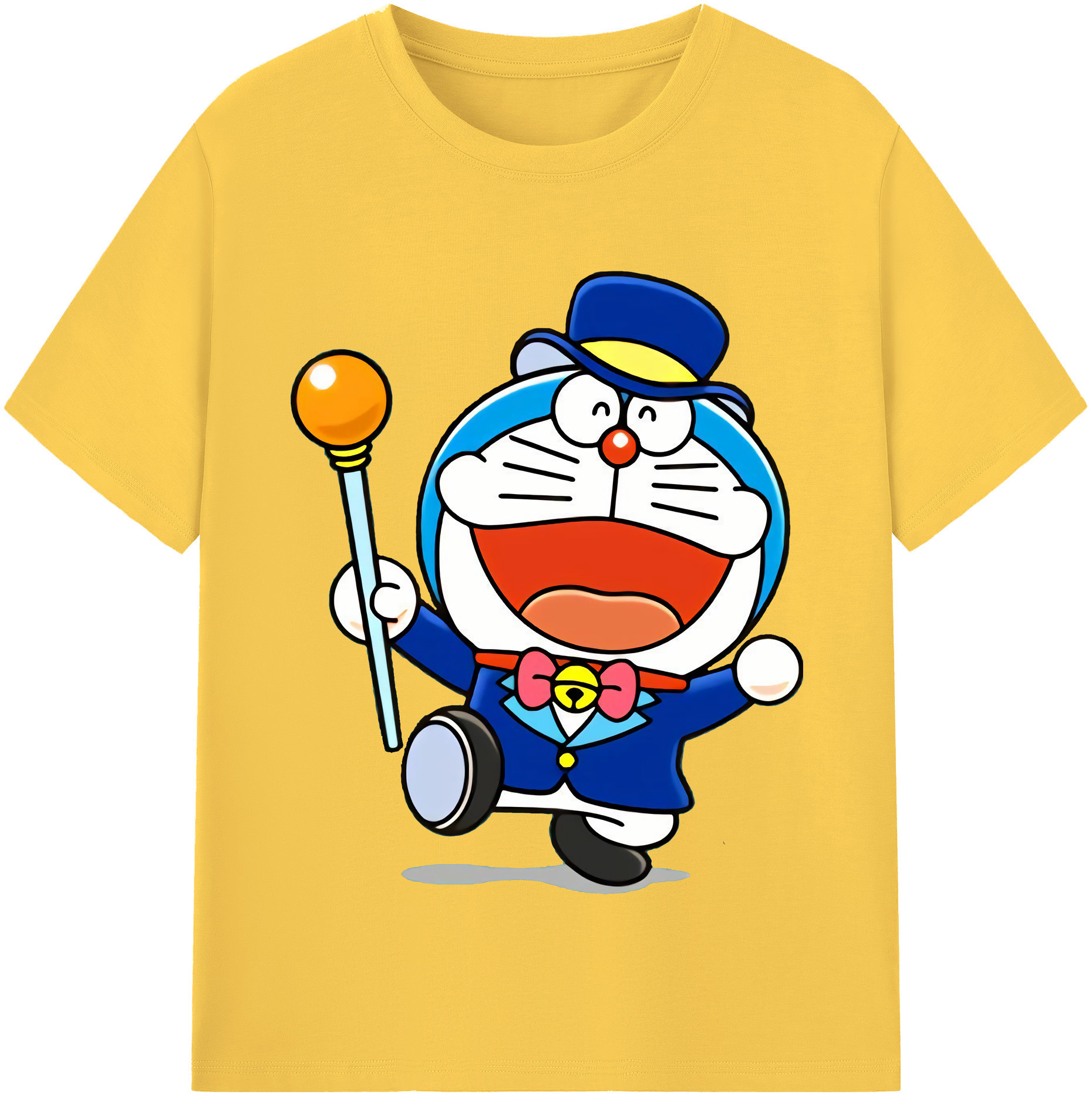 （画像用） ドラえもん Doraemon 綿100％半袖Tシャツ（フロントプリント）