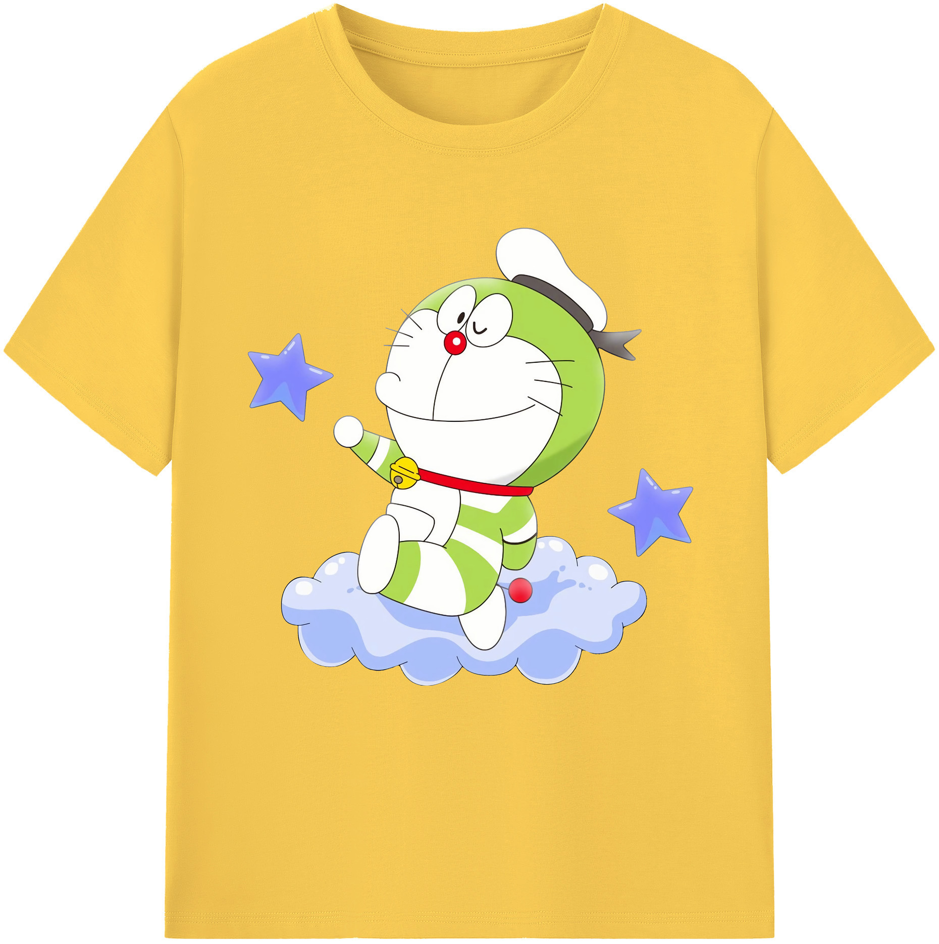 （画像用） ドラえもん Doraemon 綿100％半袖Tシャツ（フロントプリント）