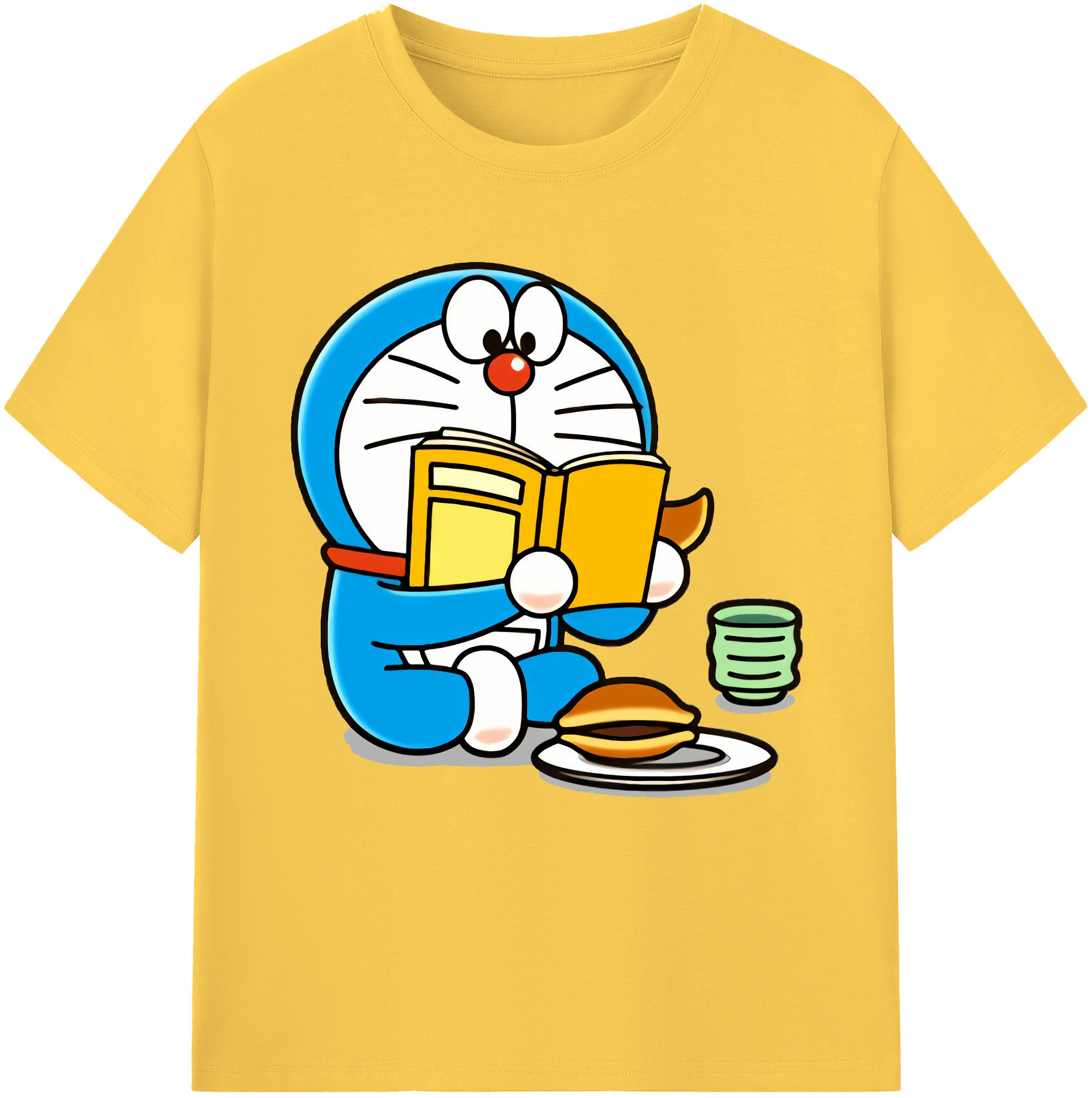 （画像用） ドラえもん Doraemon 綿100％半袖Tシャツ（フロントプリント）