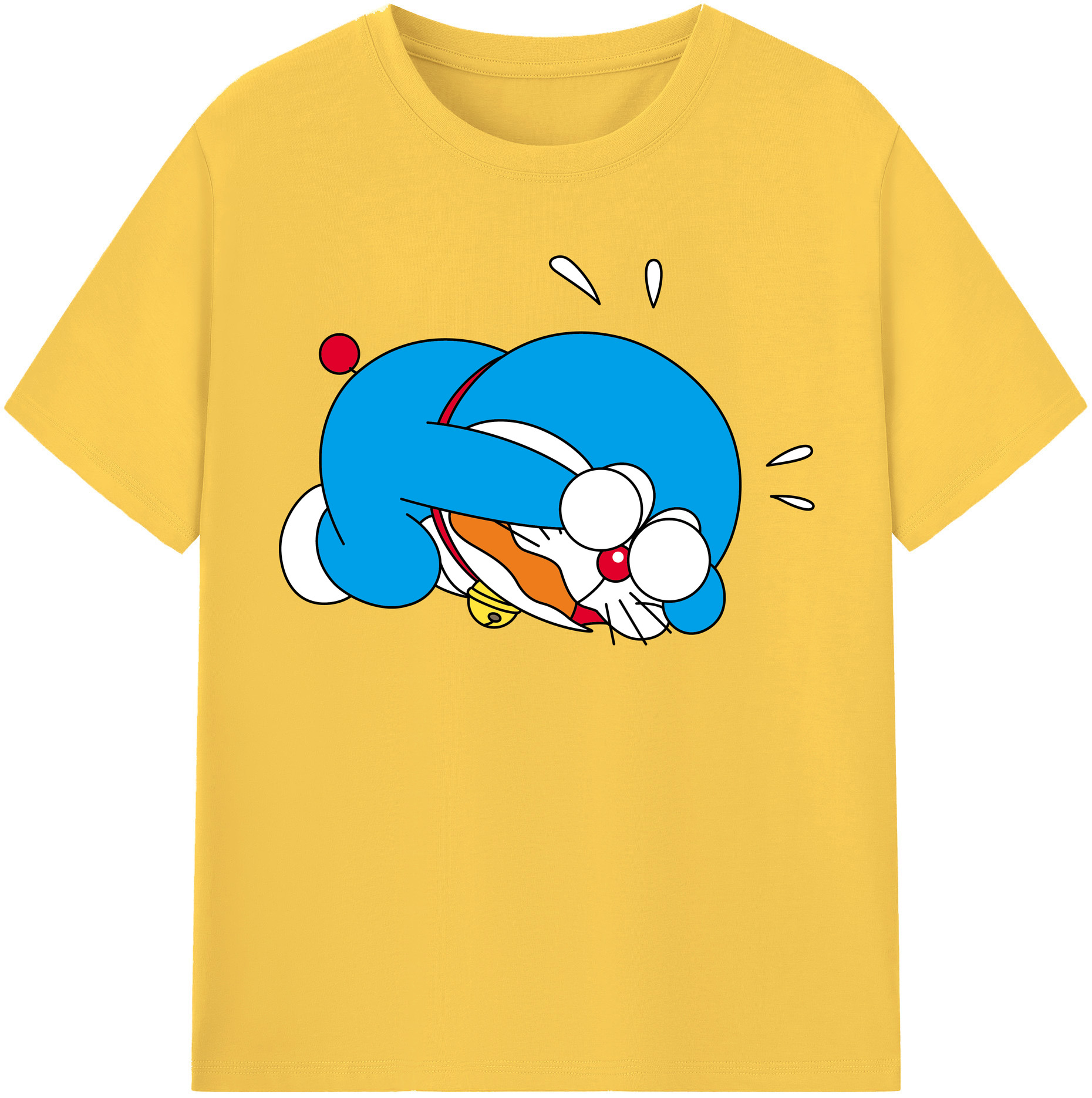 （画像用） ドラえもん Doraemon 綿100％半袖Tシャツ（フロントプリント）