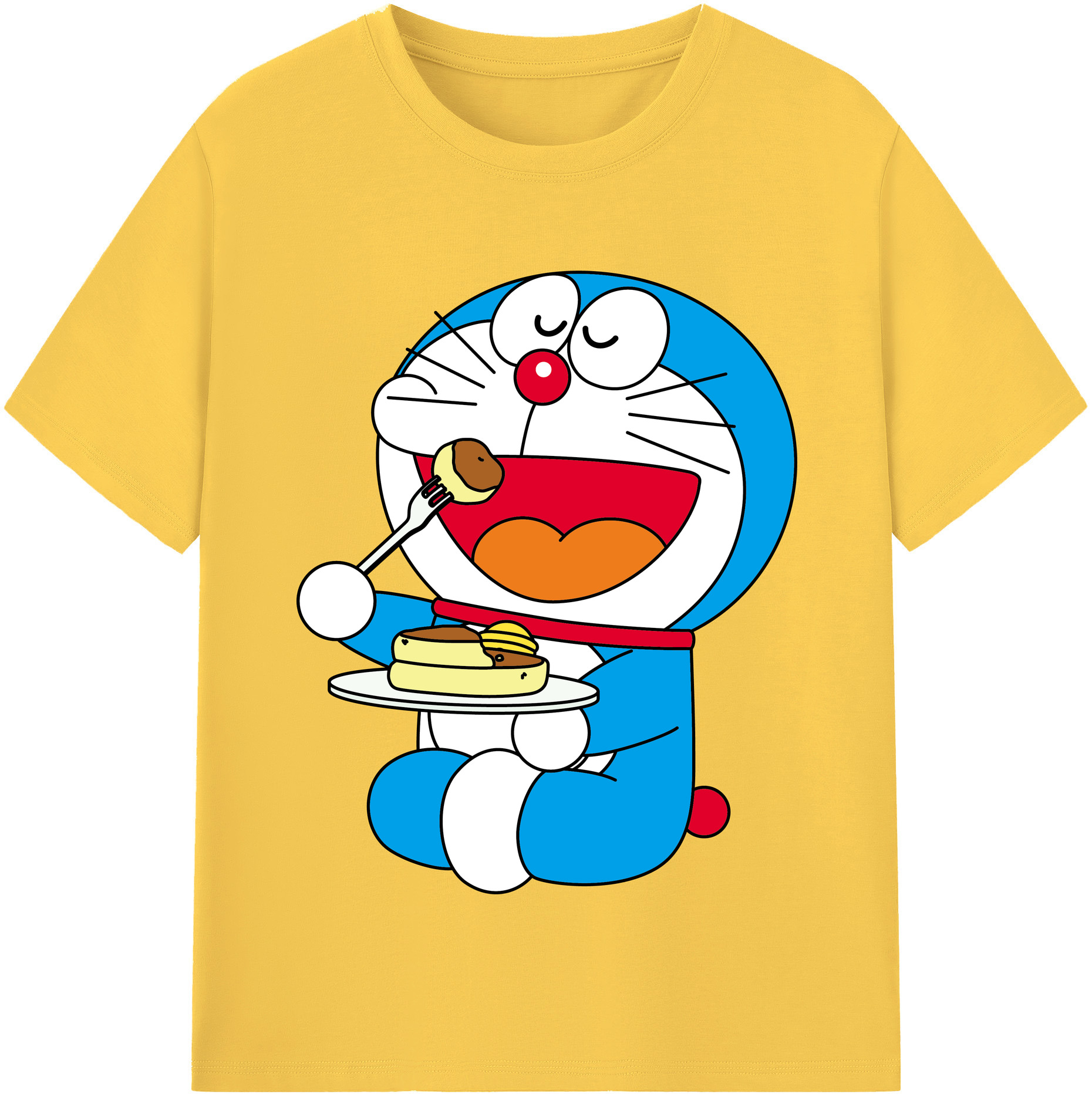 （画像用） ドラえもん Doraemon 綿100％半袖Tシャツ（フロントプリント）