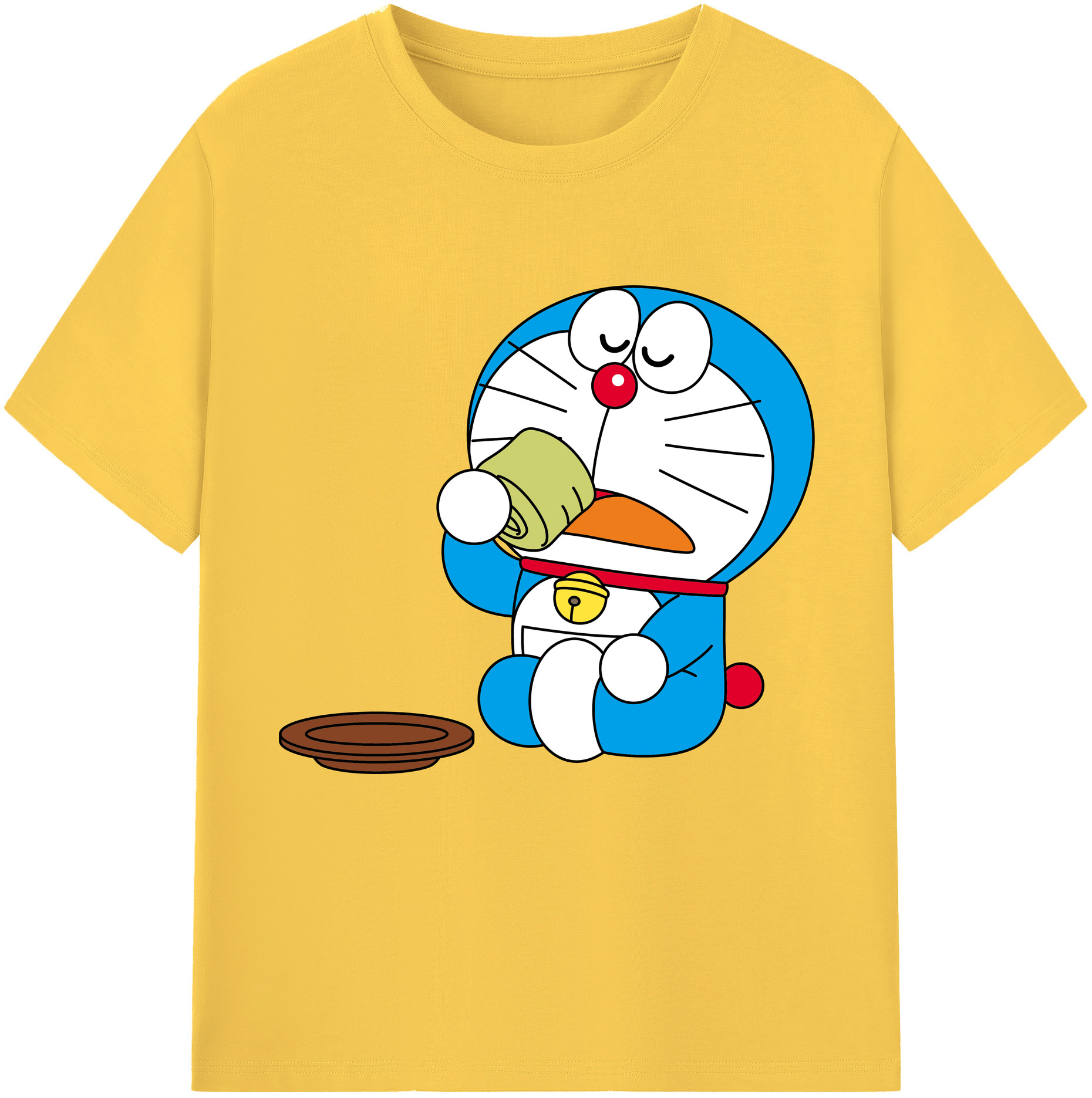 （画像用） ドラえもん Doraemon 綿100％半袖Tシャツ（フロントプリント）