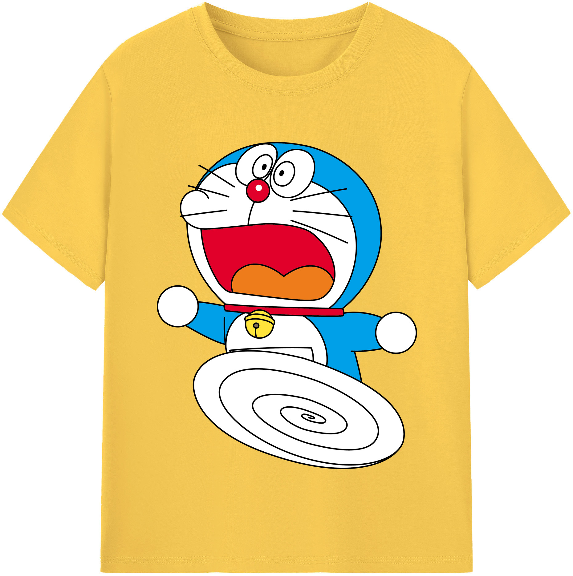 （画像用） ドラえもん Doraemon 綿100％半袖Tシャツ（フロントプリント）