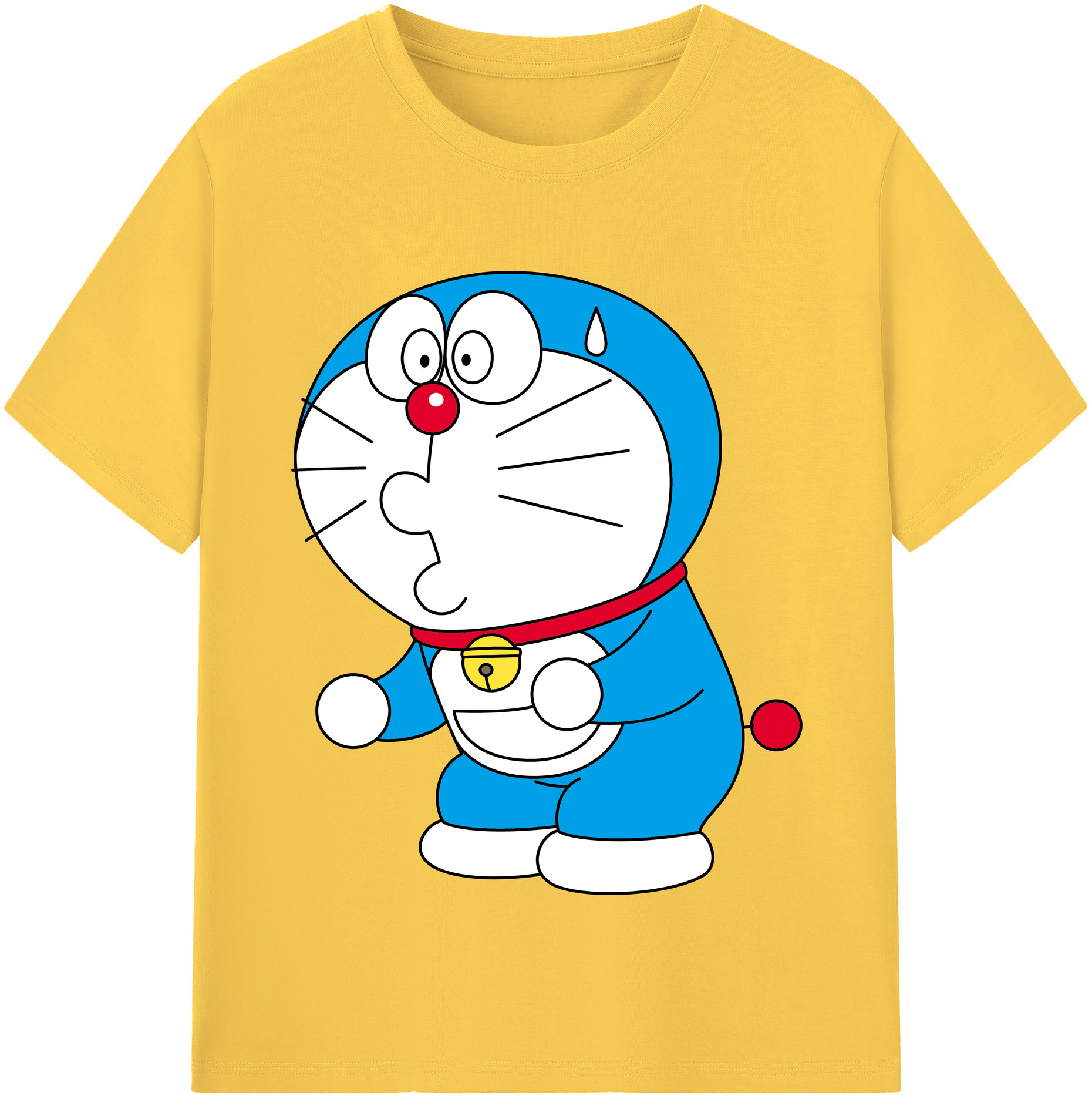 （画像用） ドラえもん Doraemon 綿100％半袖Tシャツ（フロントプリント）