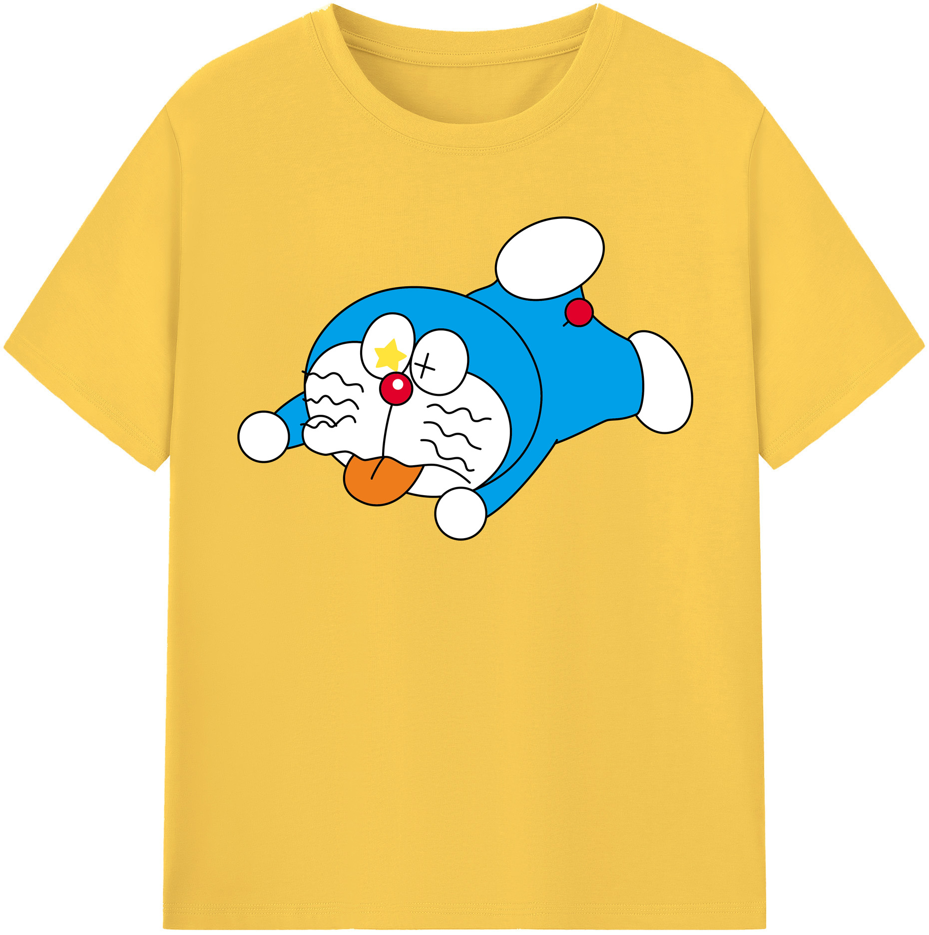 （画像用） ドラえもん Doraemon 綿100％半袖Tシャツ（フロントプリント）