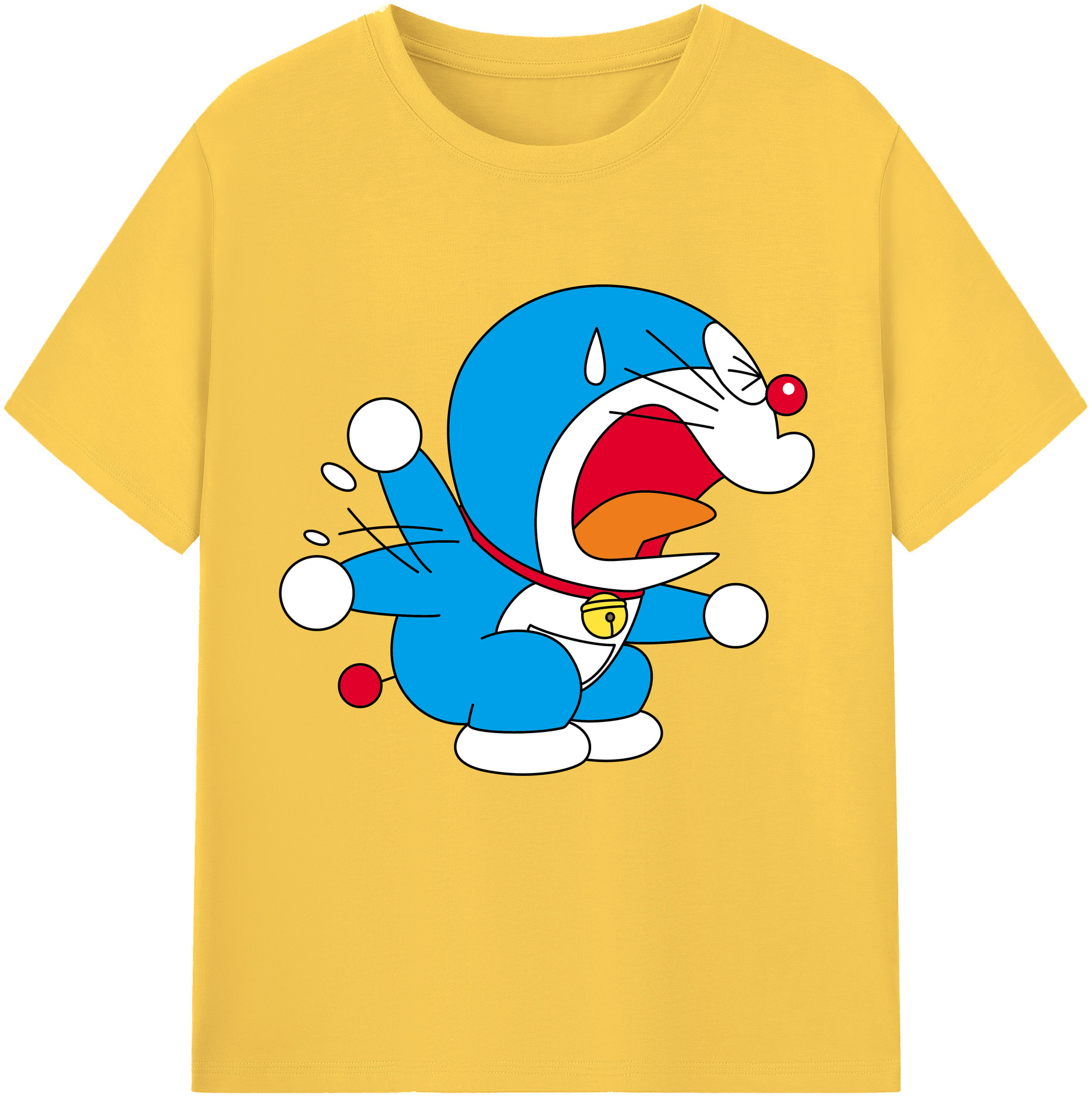 （画像用） ドラえもん Doraemon 綿100％半袖Tシャツ（フロントプリント）