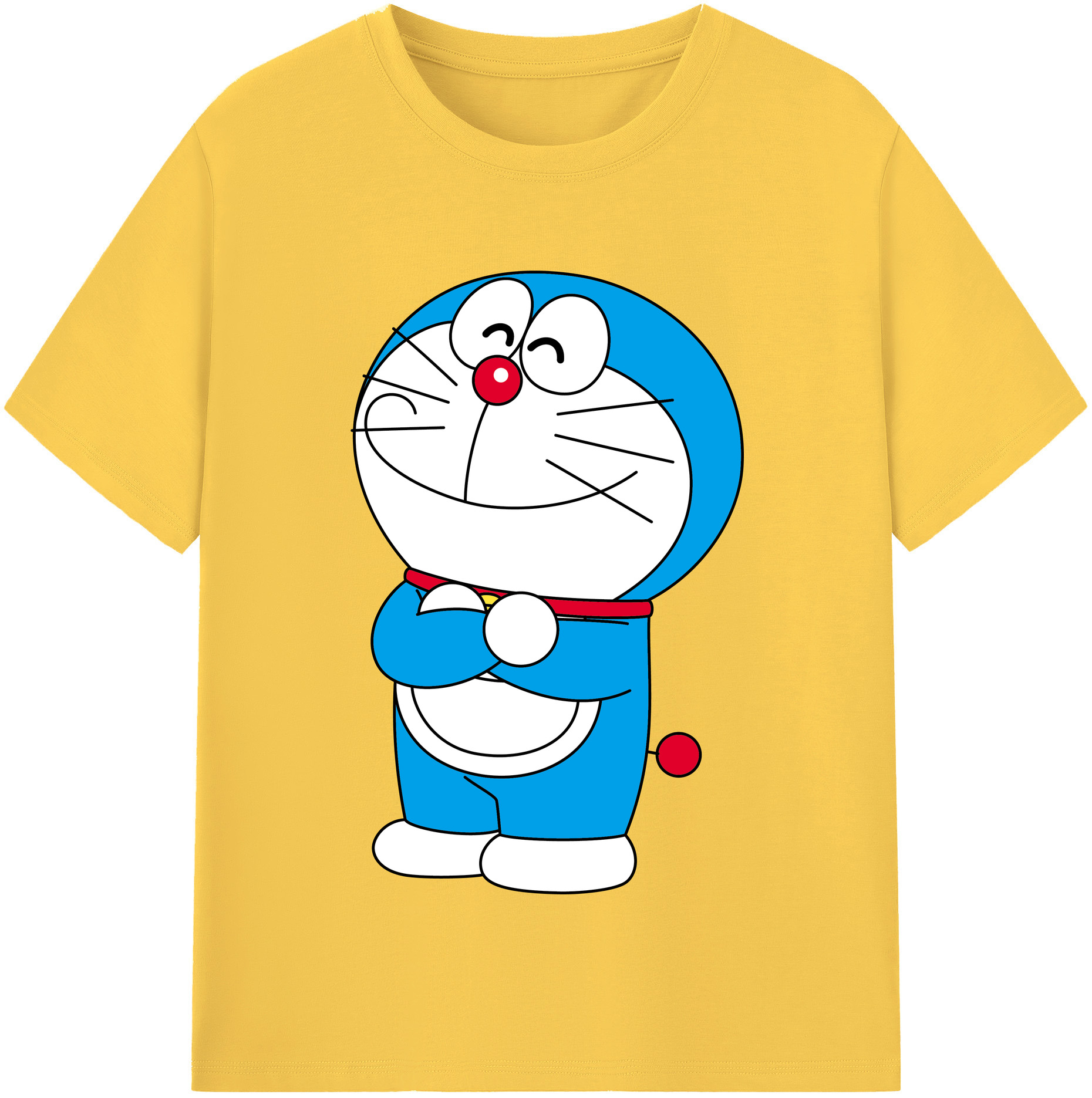 （画像用） ドラえもん Doraemon 綿100％半袖Tシャツ（フロントプリント）