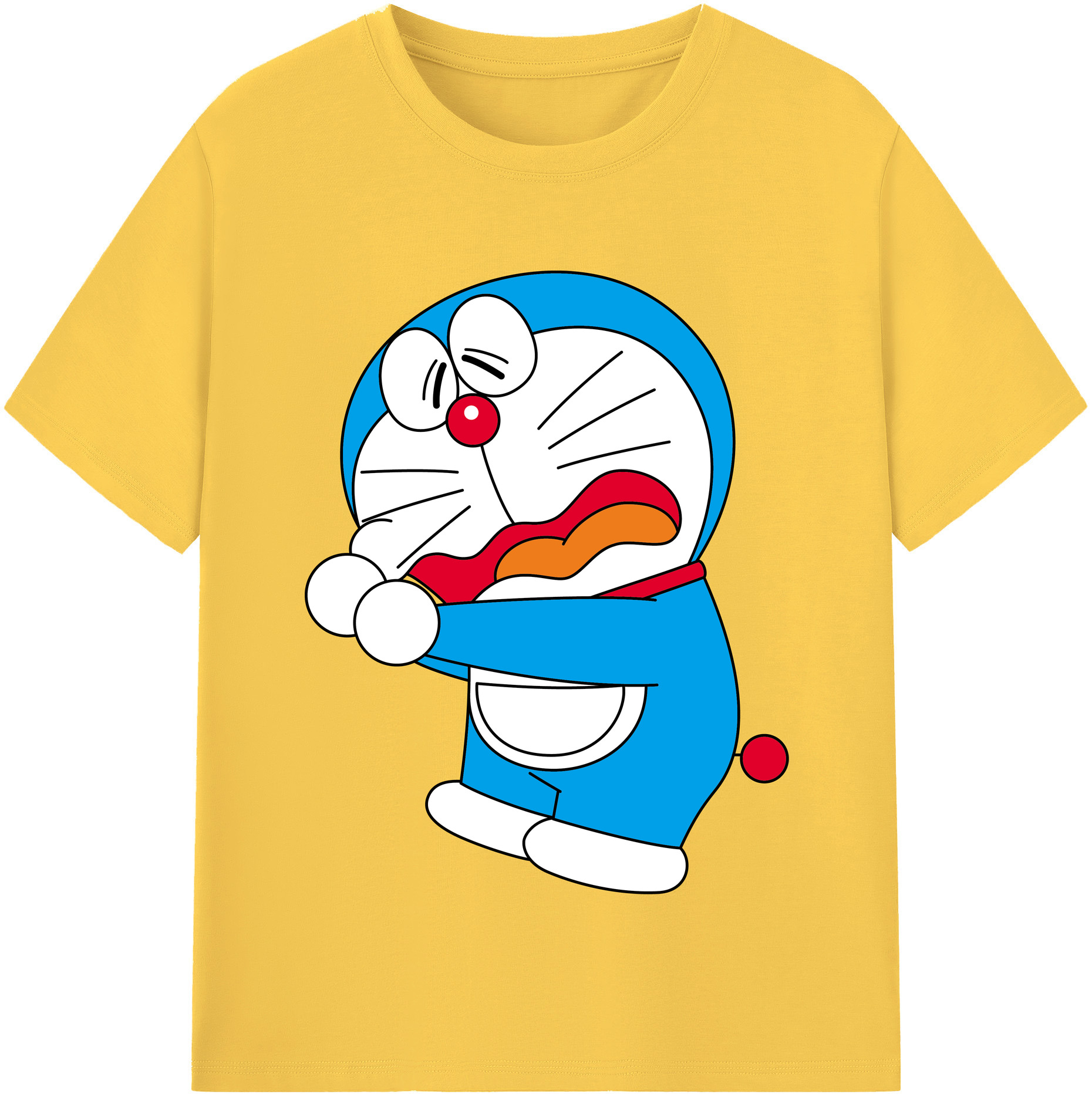 （画像用） ドラえもん Doraemon 綿100％半袖Tシャツ（フロントプリント）