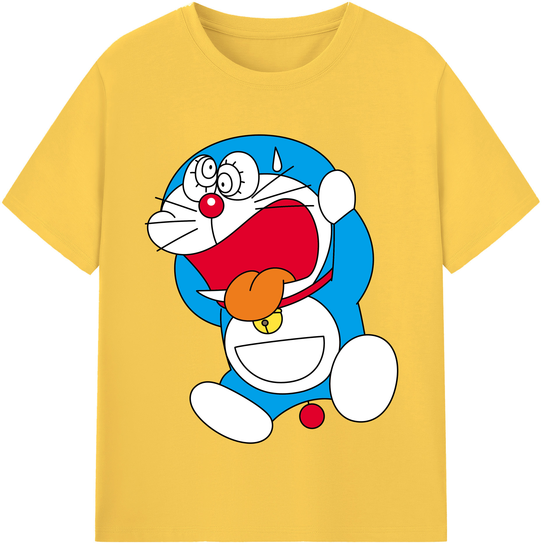 （画像用） ドラえもん Doraemon 綿100％半袖Tシャツ（フロントプリント）