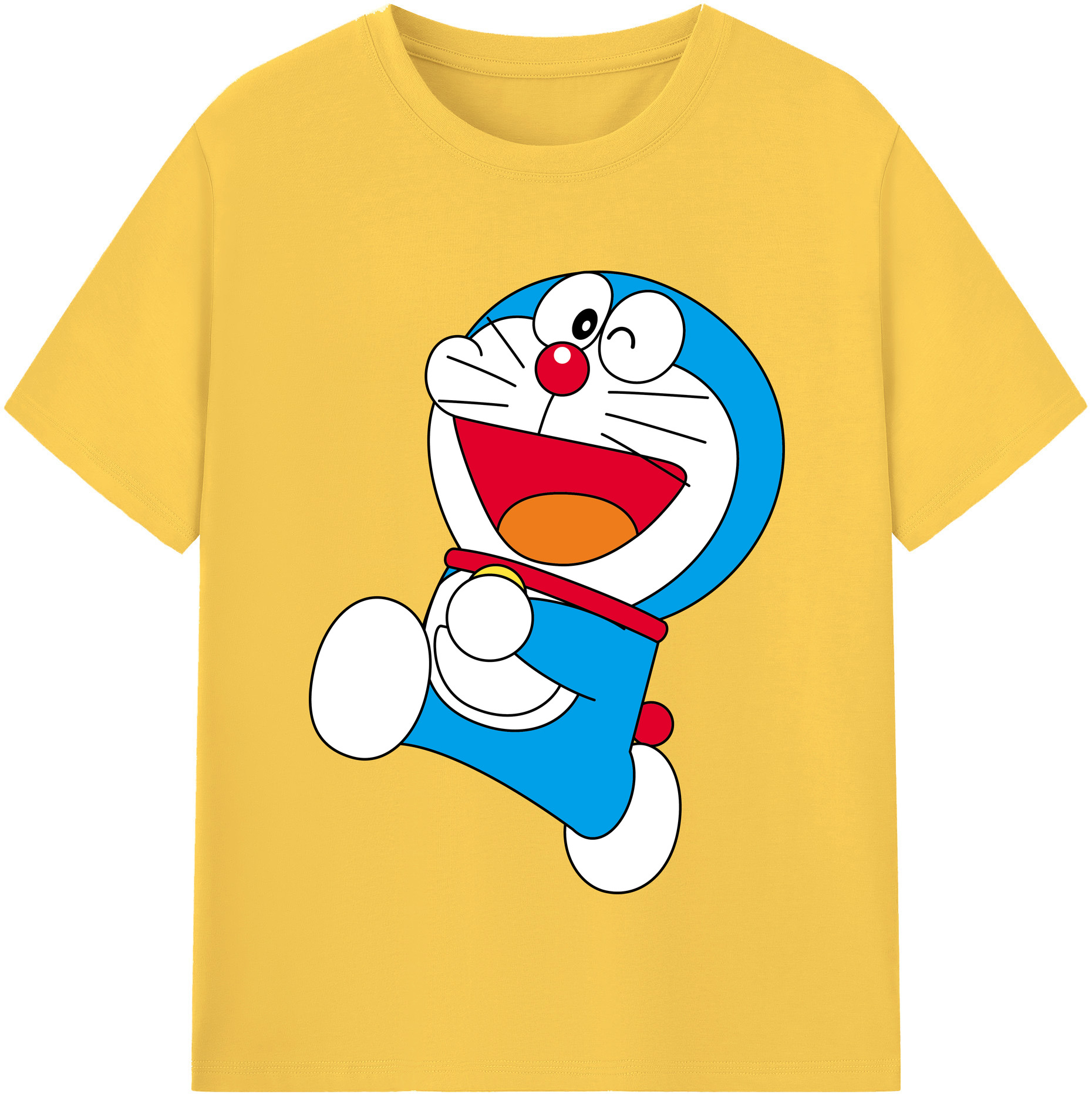 （画像用） ドラえもん Doraemon 綿100％半袖Tシャツ（フロントプリント）