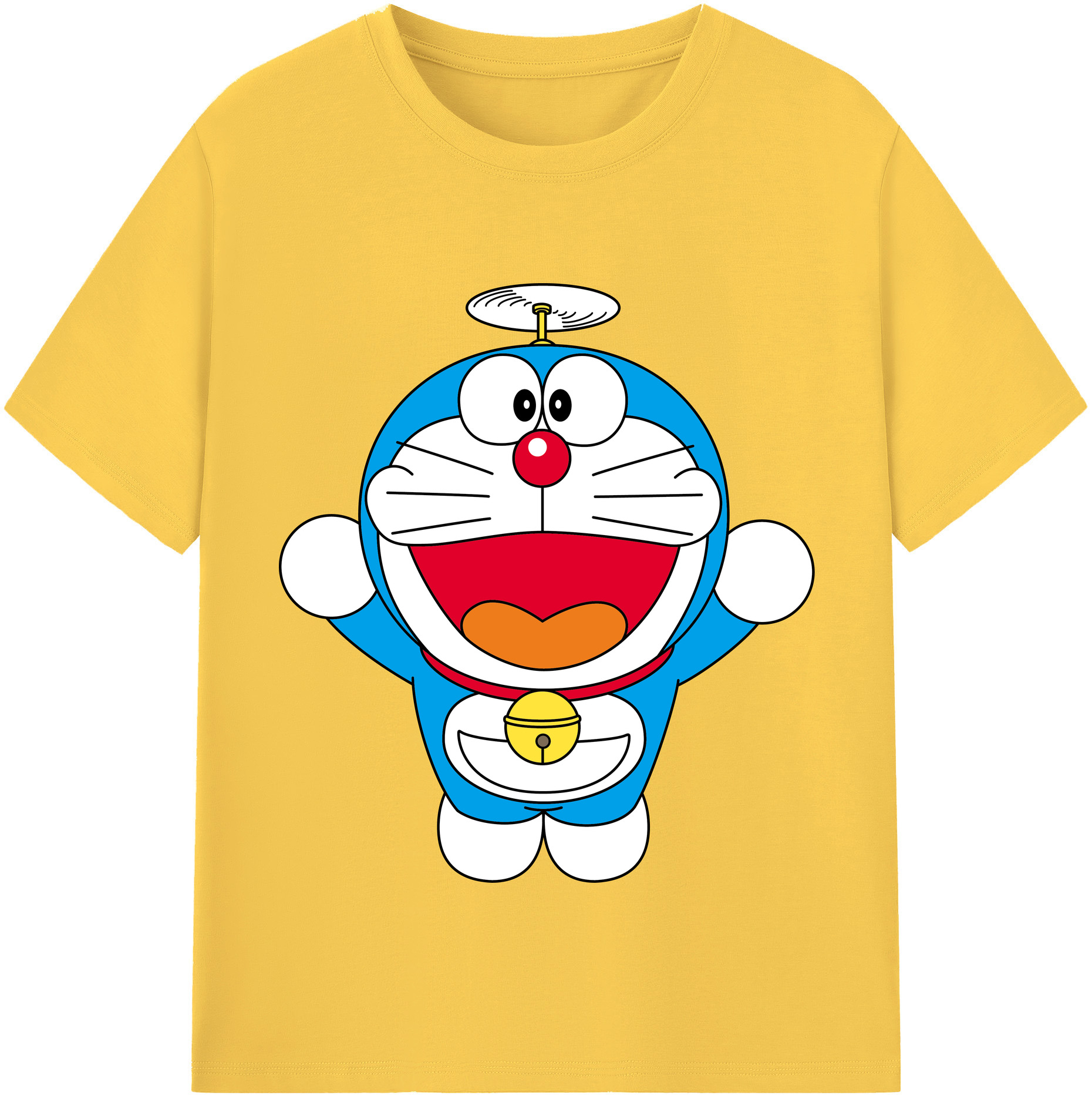 （画像用） ドラえもん Doraemon 綿100％半袖Tシャツ（フロントプリント）