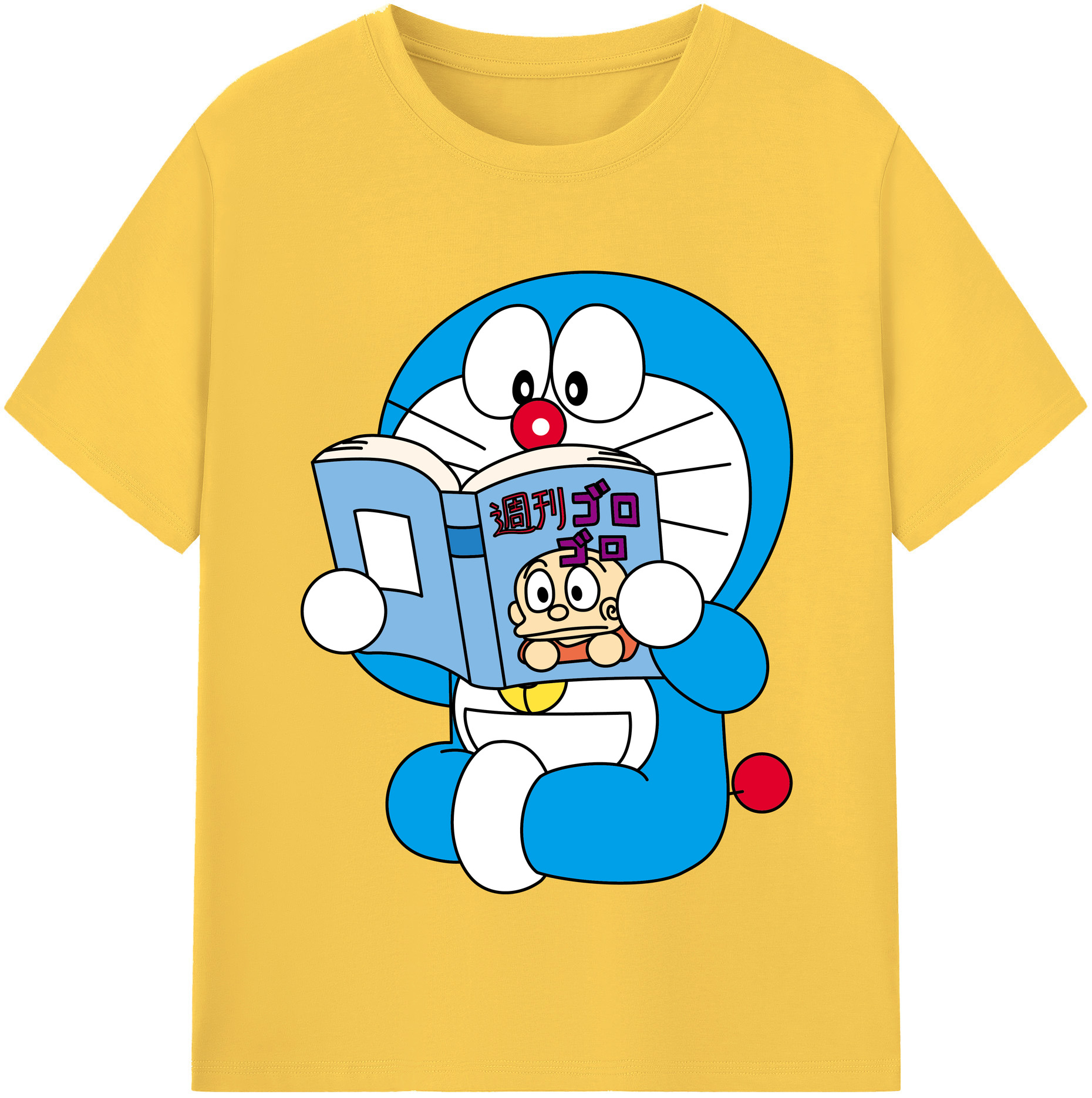 （画像用） ドラえもん Doraemon 綿100％半袖Tシャツ（フロントプリント）