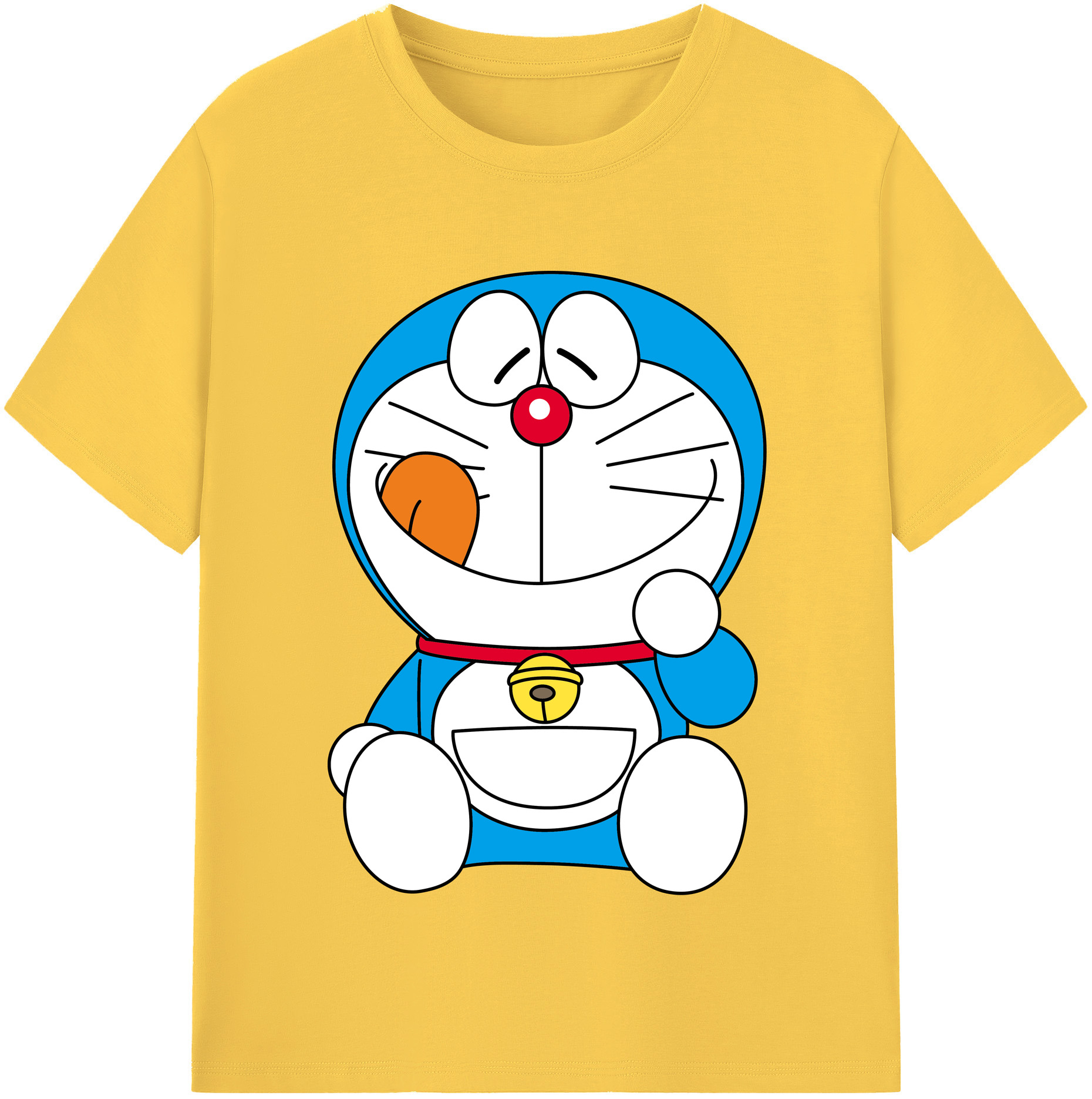 （画像用） ドラえもん Doraemon 綿100％半袖Tシャツ（フロントプリント）