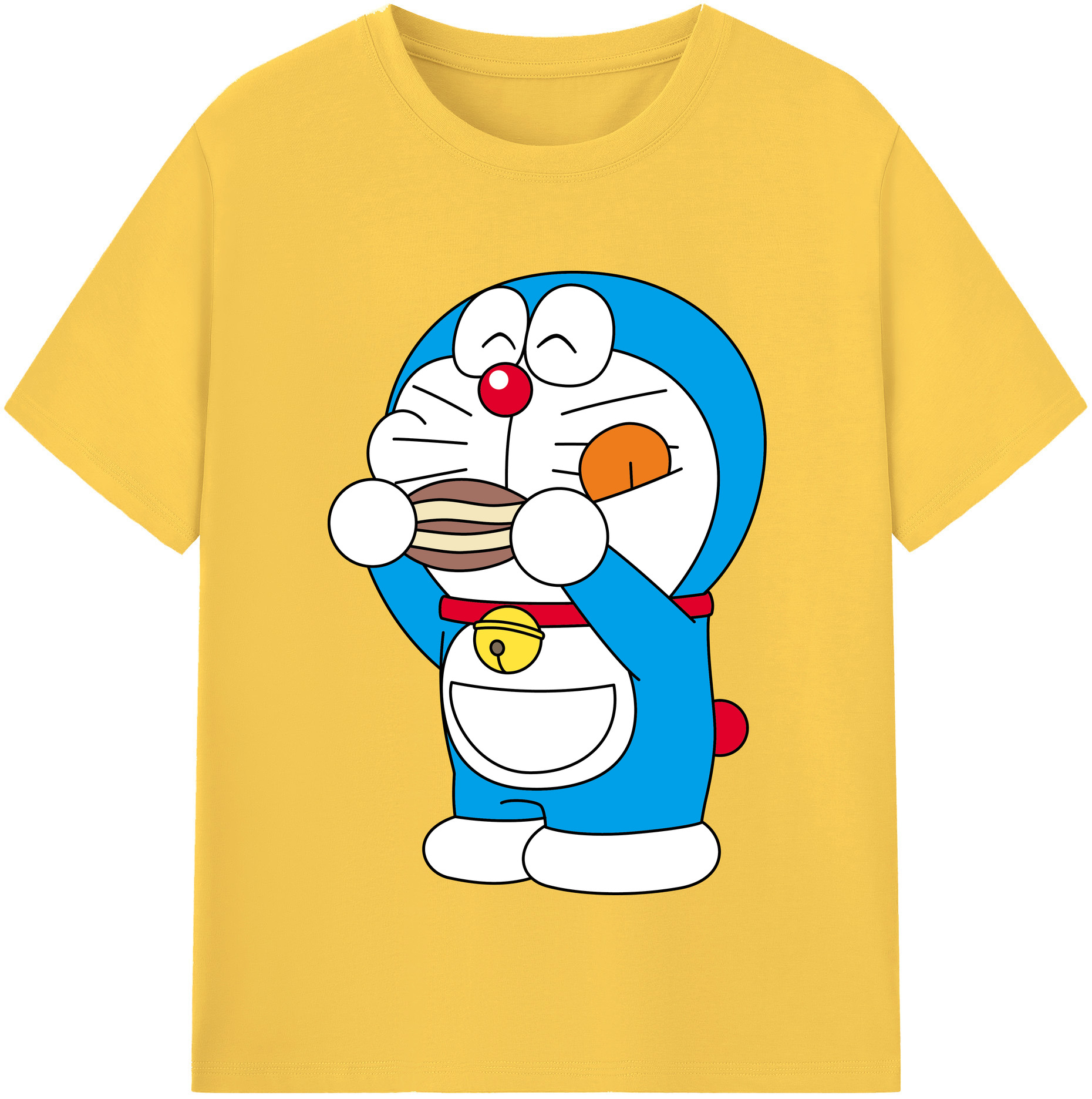 （画像用） ドラえもん Doraemon 綿100％半袖Tシャツ（フロントプリント）