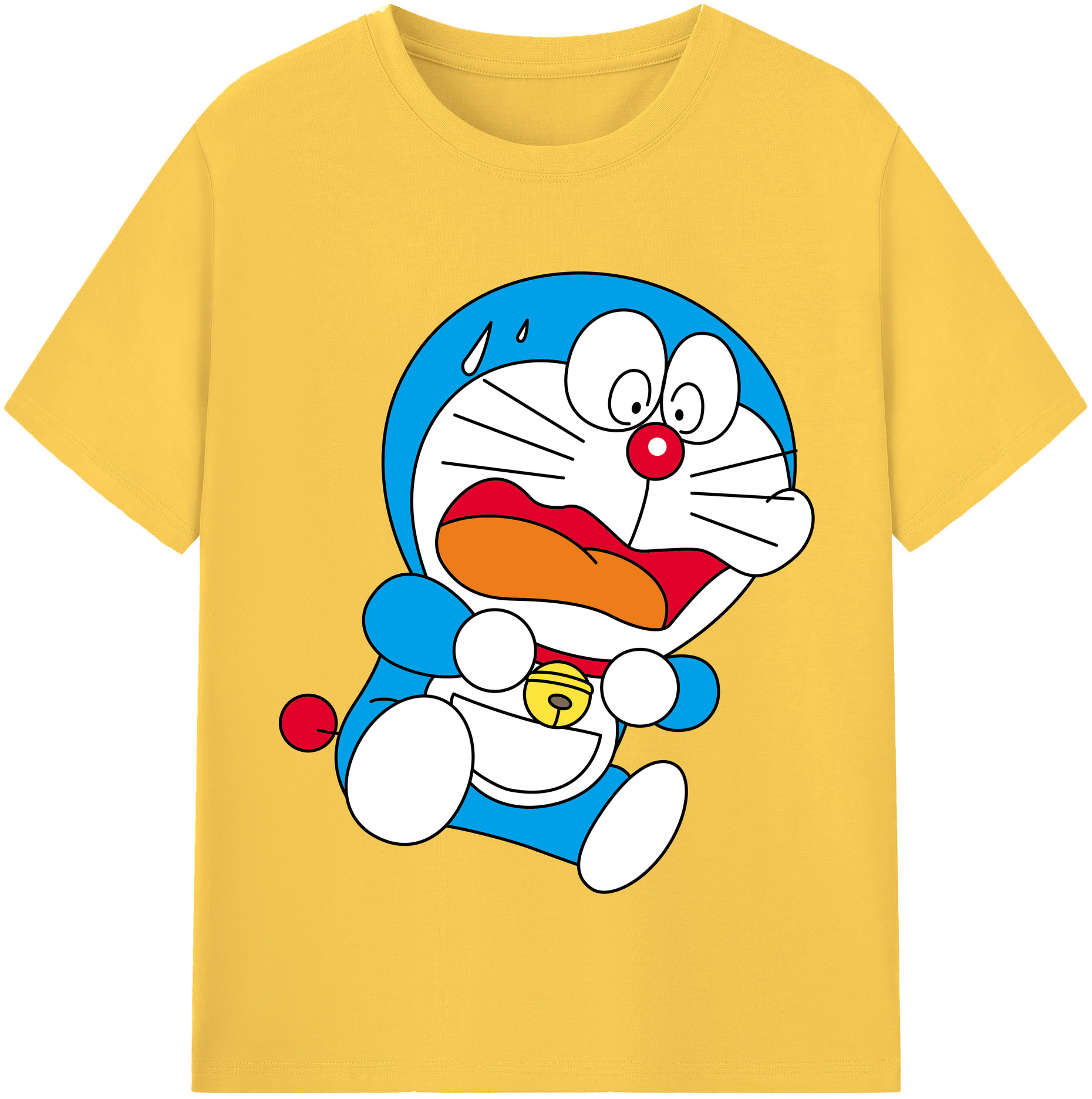 （画像用） ドラえもん Doraemon 綿100％半袖Tシャツ（フロントプリント）