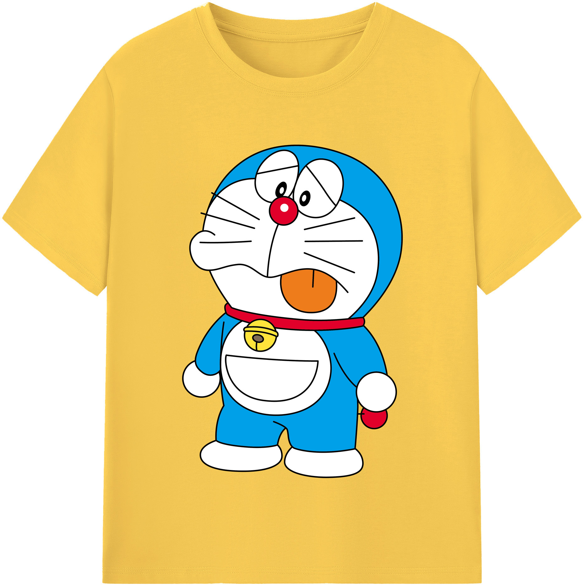（画像用） ドラえもん Doraemon 綿100％半袖Tシャツ（フロントプリント）