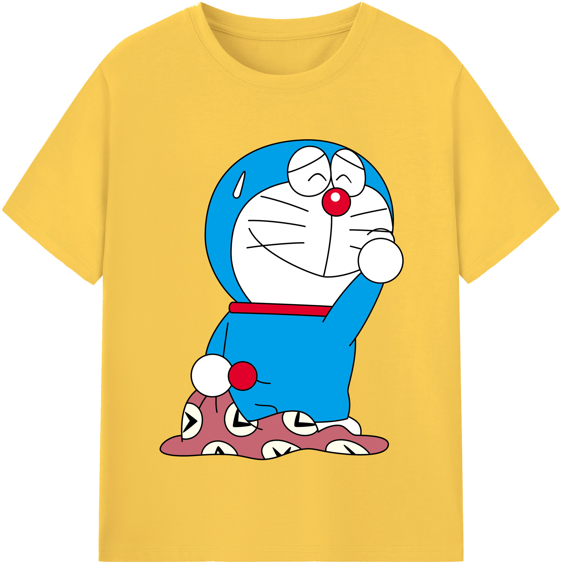 （画像用） ドラえもん Doraemon 綿100％半袖Tシャツ（フロントプリント）