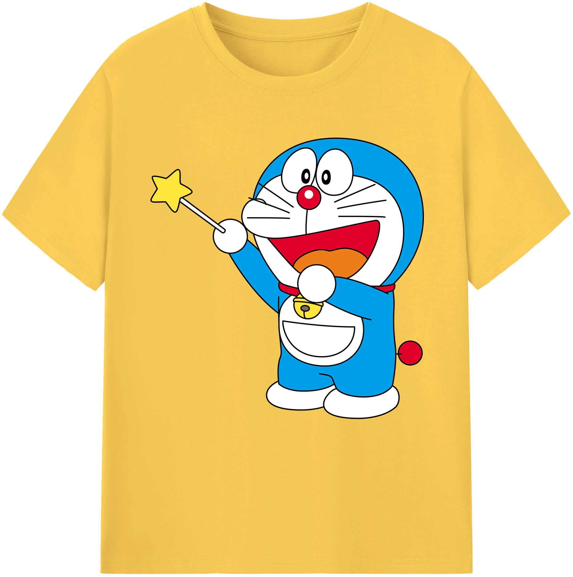 （画像用） ドラえもん Doraemon 綿100％半袖Tシャツ（フロントプリント）