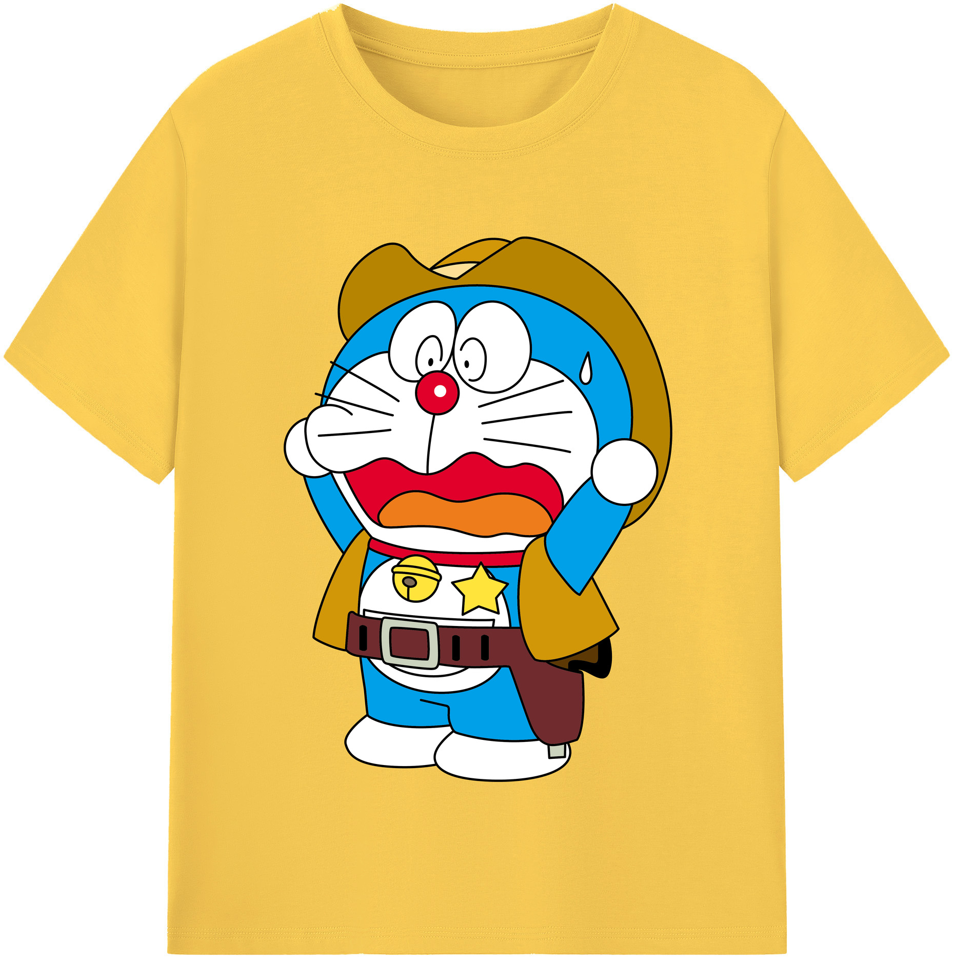 （画像用） ドラえもん Doraemon 綿100％半袖Tシャツ（フロントプリント）